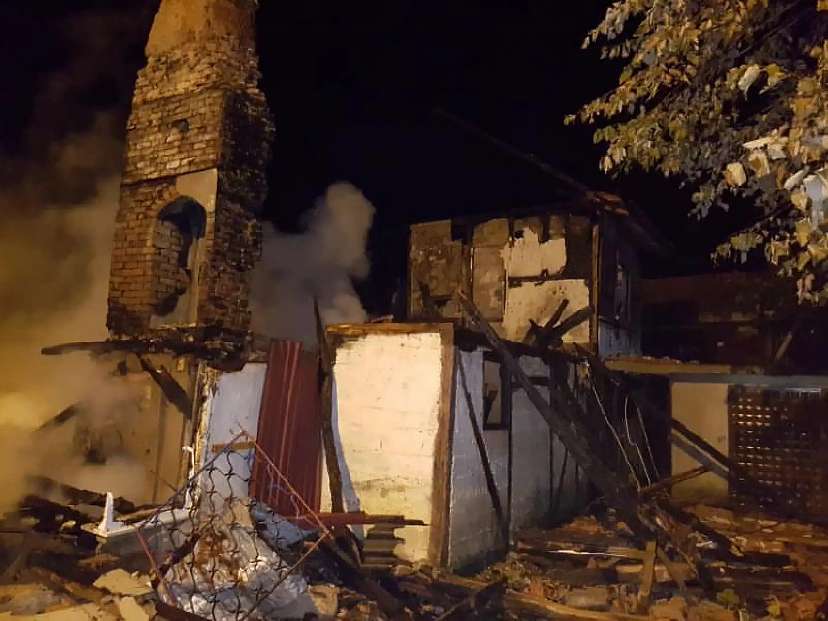 Köyde korkutan yangın