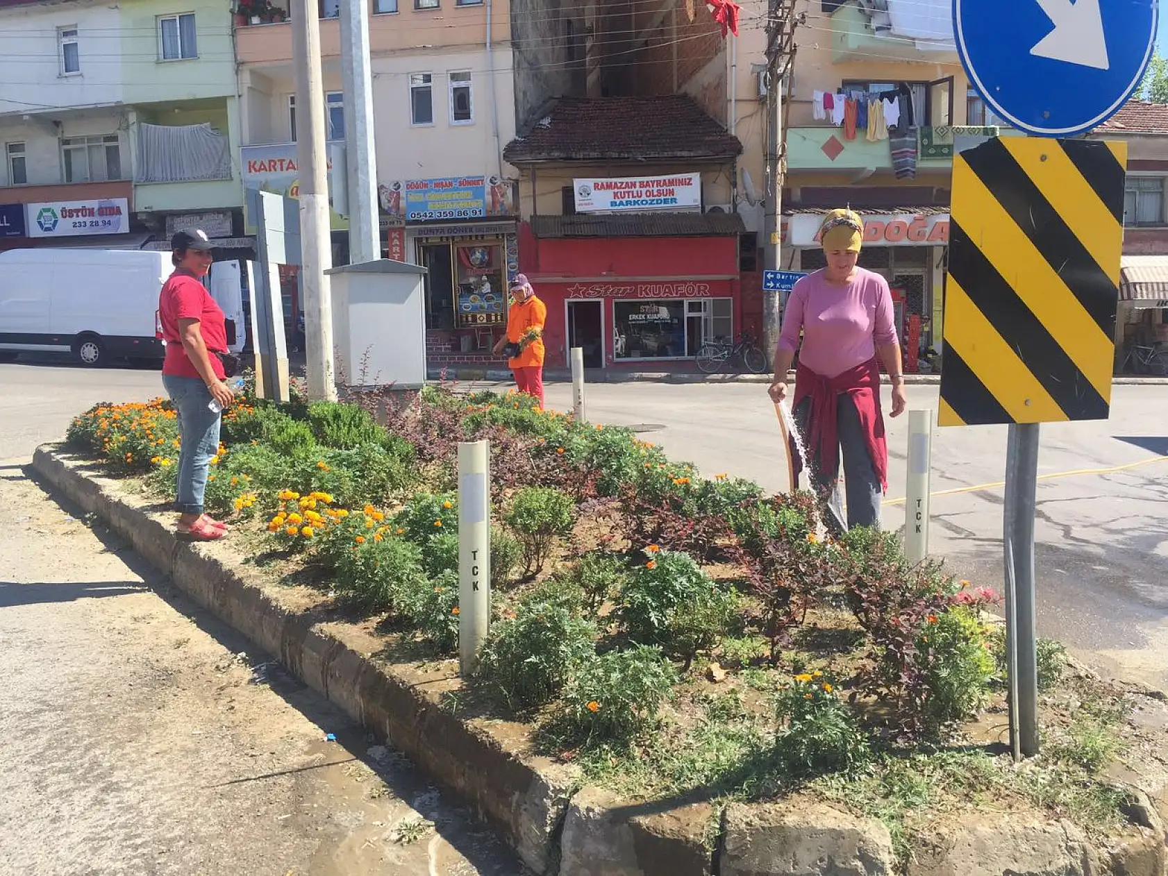 Kozcağız'da Kadın İşçiler Dikkat Çekti