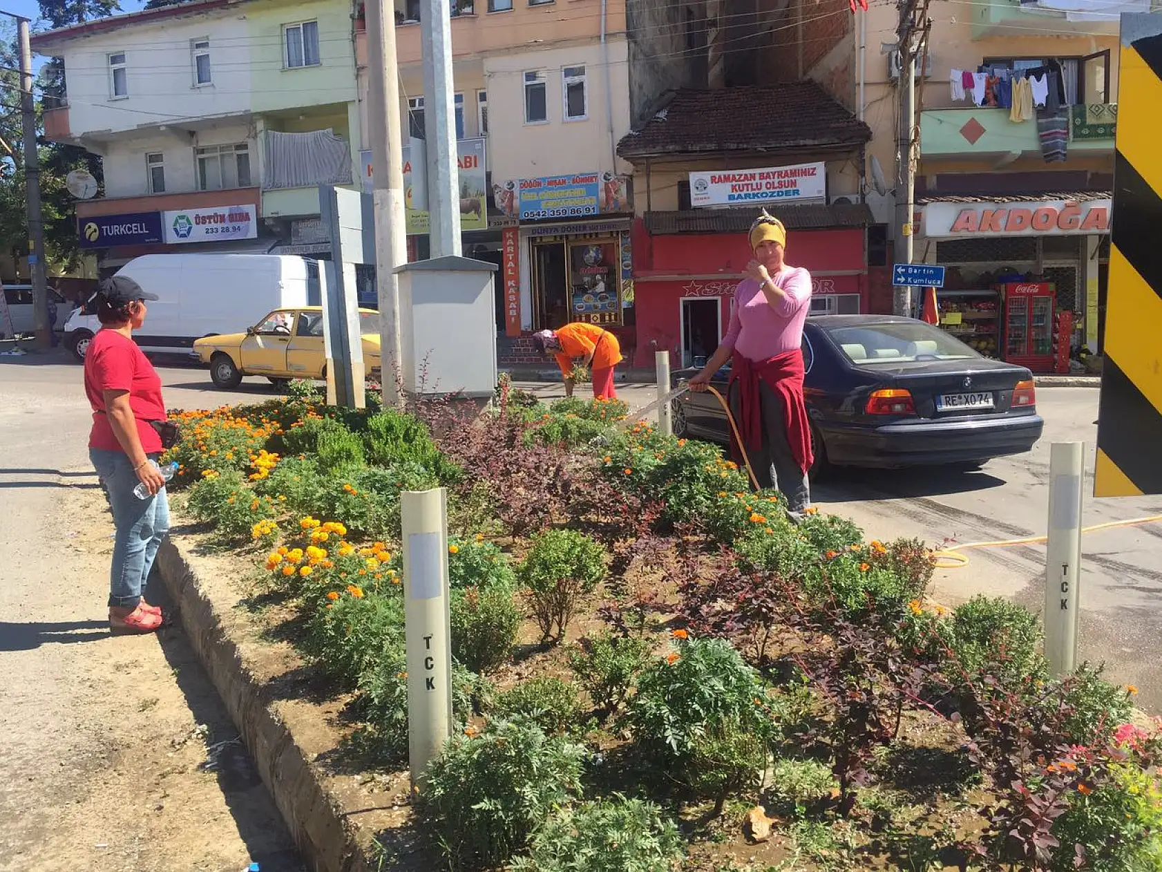 Kozcağız'da Kadın İşçiler Dikkat Çekti