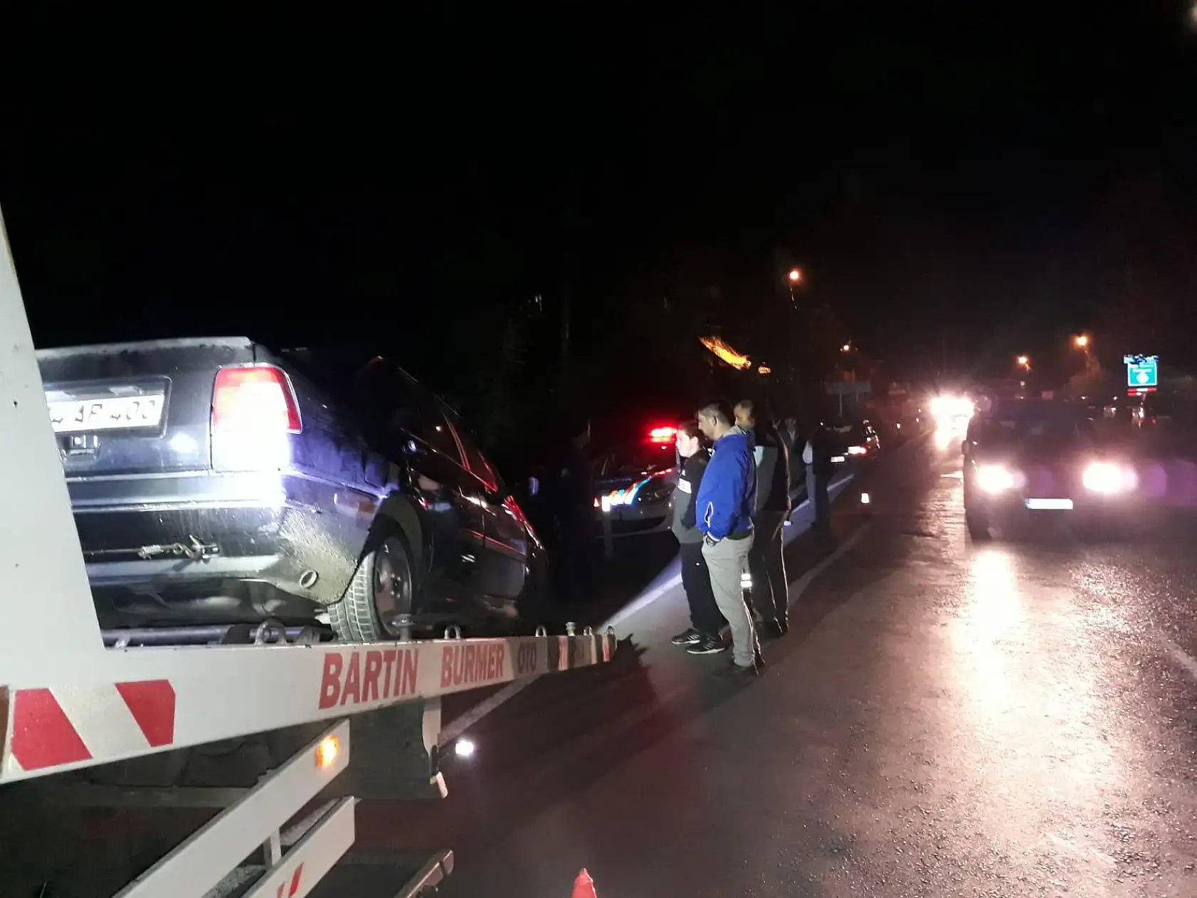 Kozcağız girişinde kaza