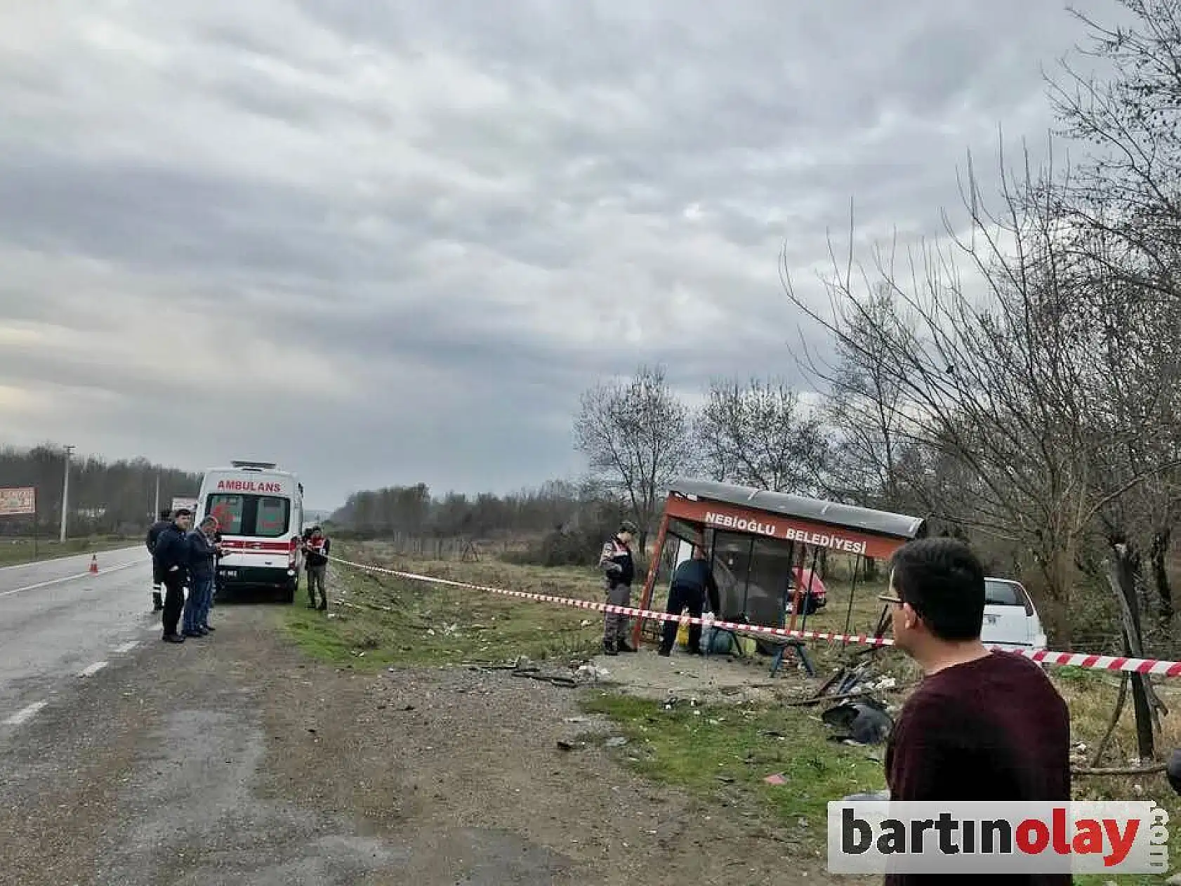 Kozcağız Nebioğlu yolunda feci kaza