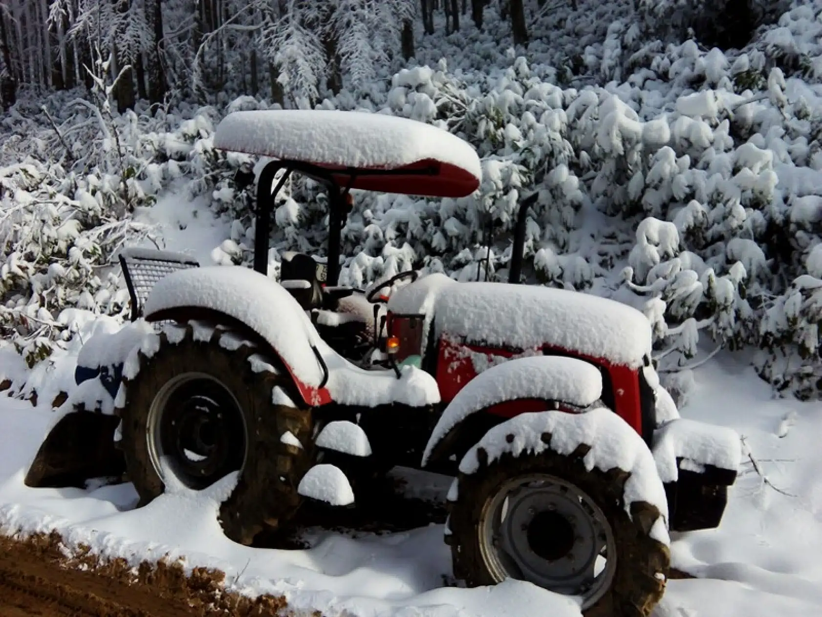 Kumluca yaylalarından kar manzaraları