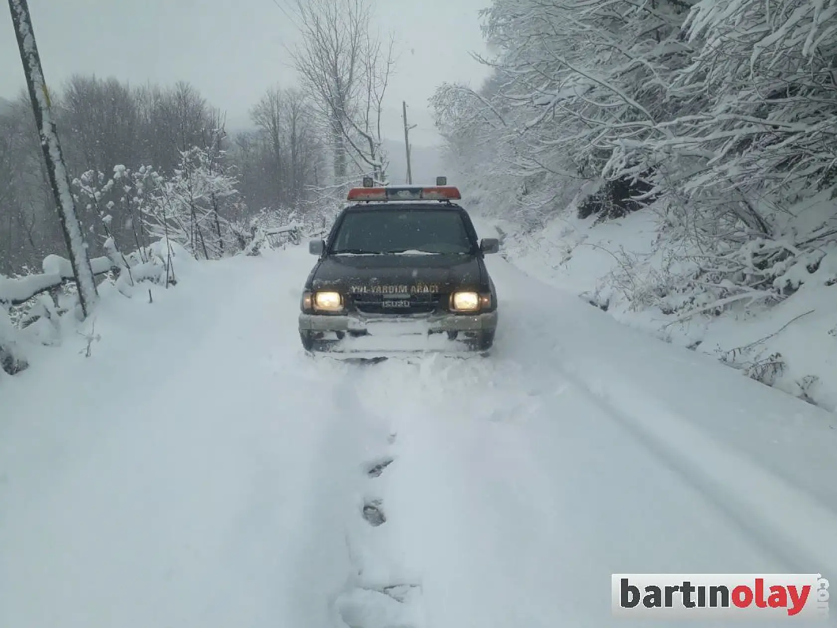 Mart Karı Bartın'ı Beyaza Bürüdü