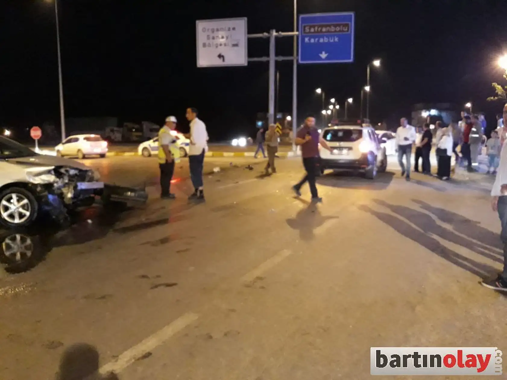 Organize sanayi kavşağında kaza