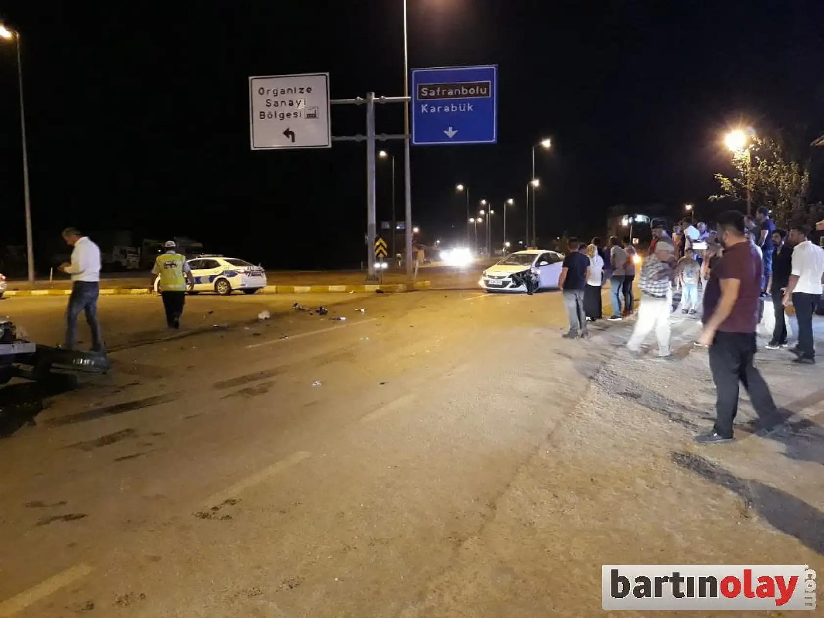 Organize sanayi kavşağında kaza