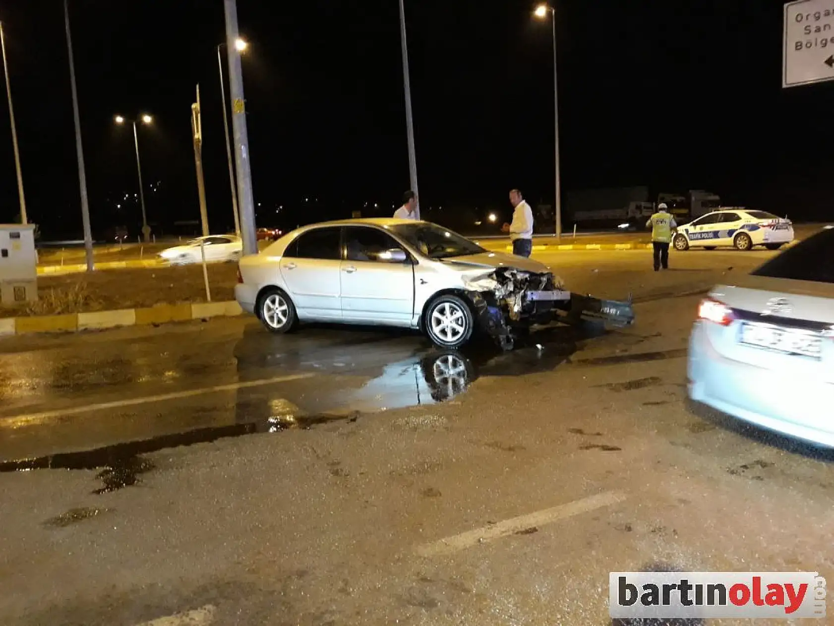 Organize sanayi kavşağında kaza