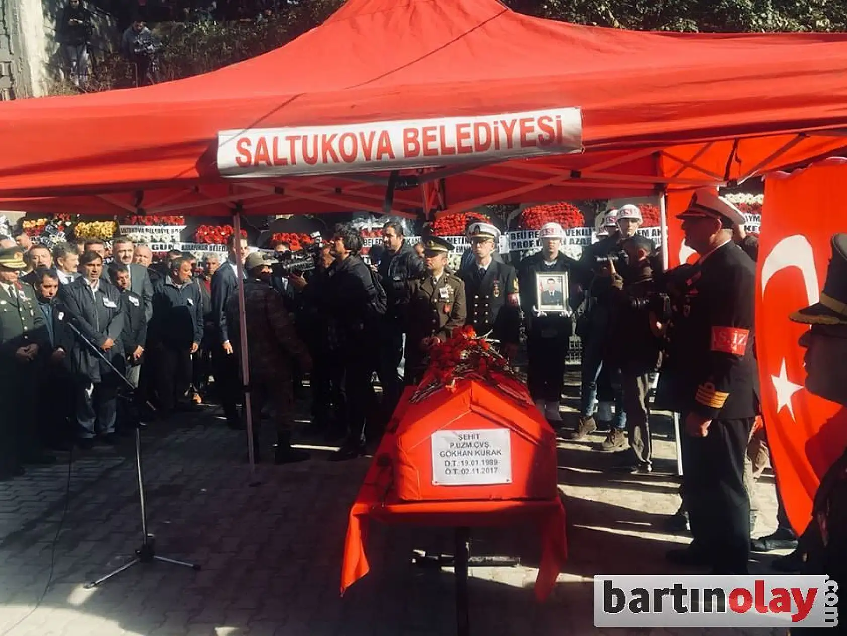 Şehit Gökhan Kurak dualarla uğurlandı