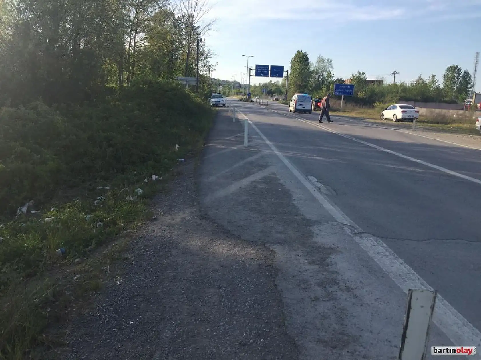 Solladığı araca çarpıp şarampole yuvarlandı