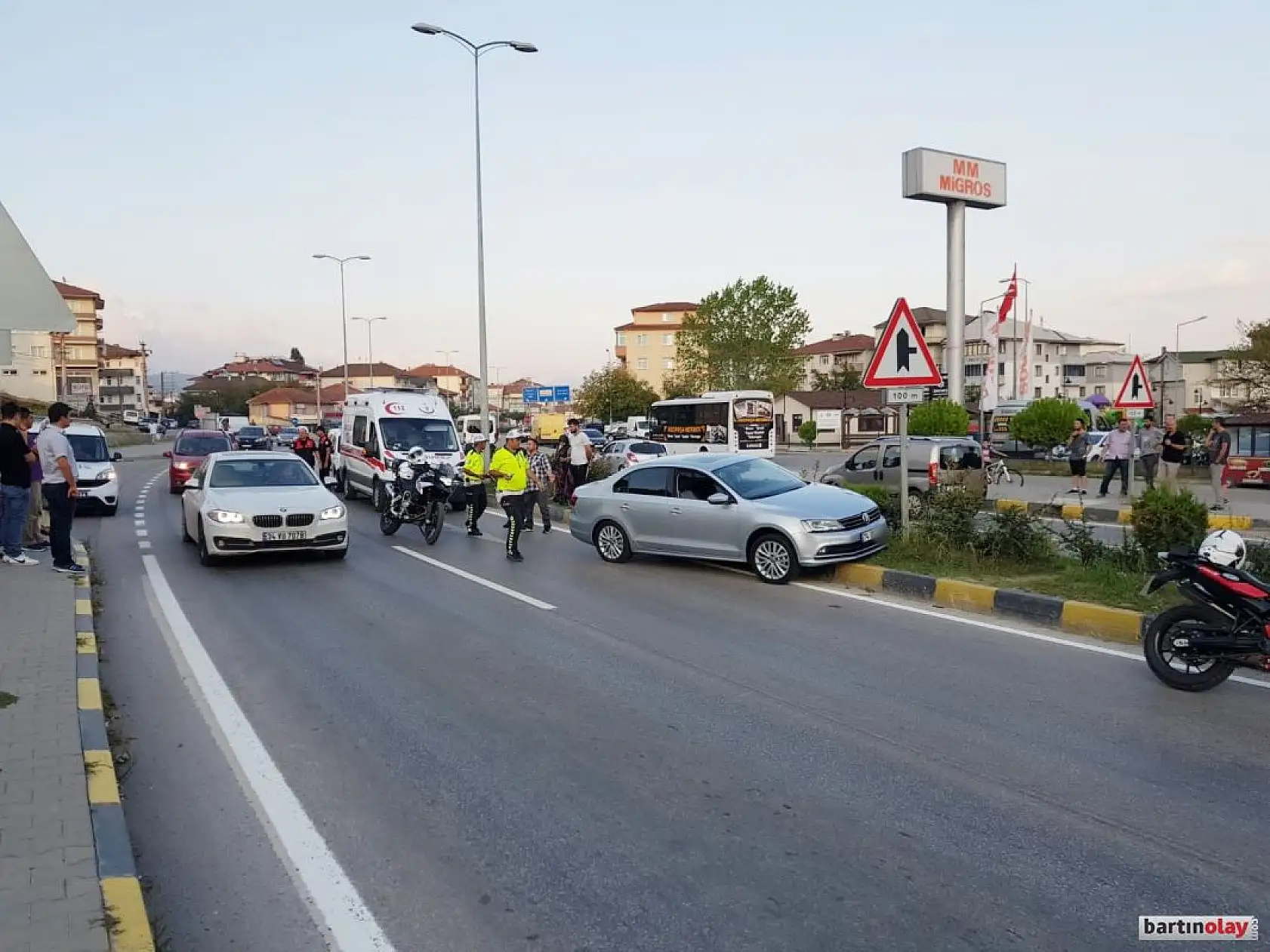 Son anda direksiyon kırdı