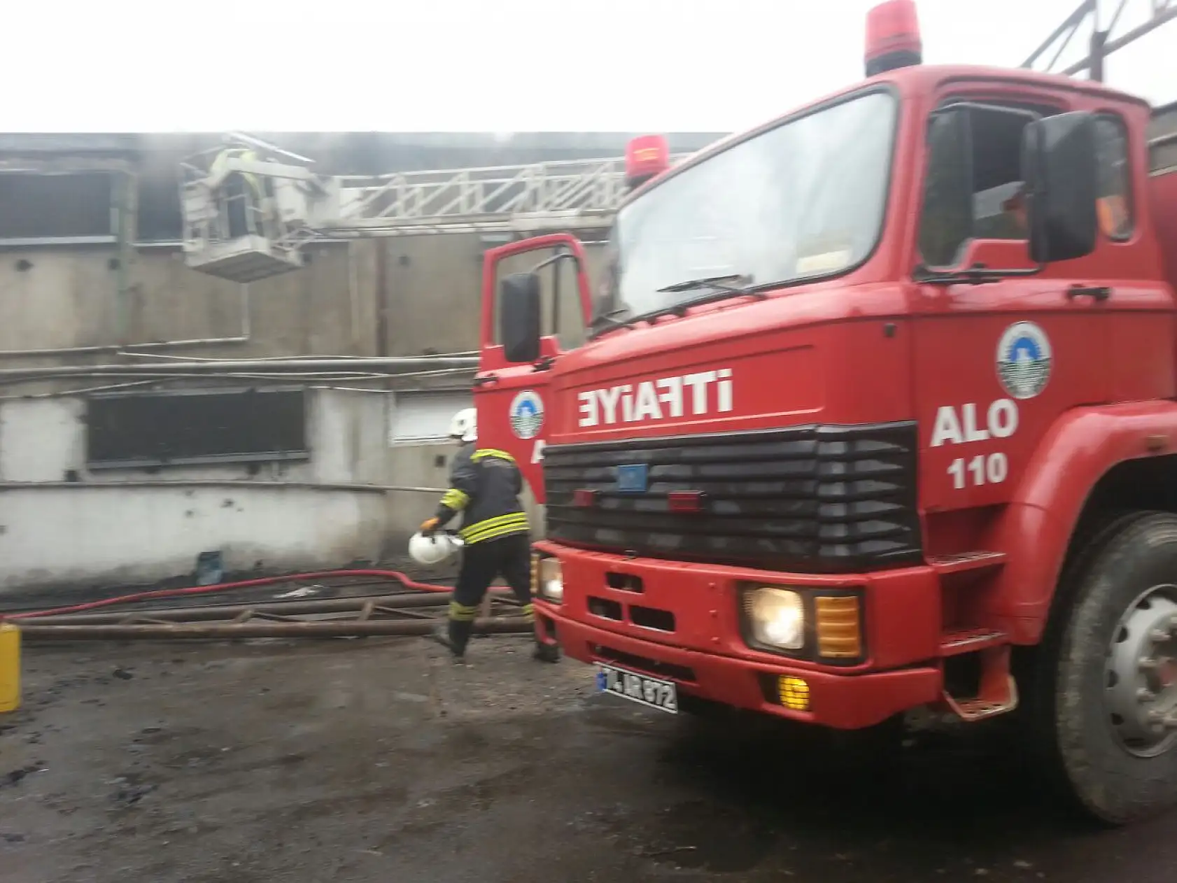 Tavuk çiftliğinde yangın