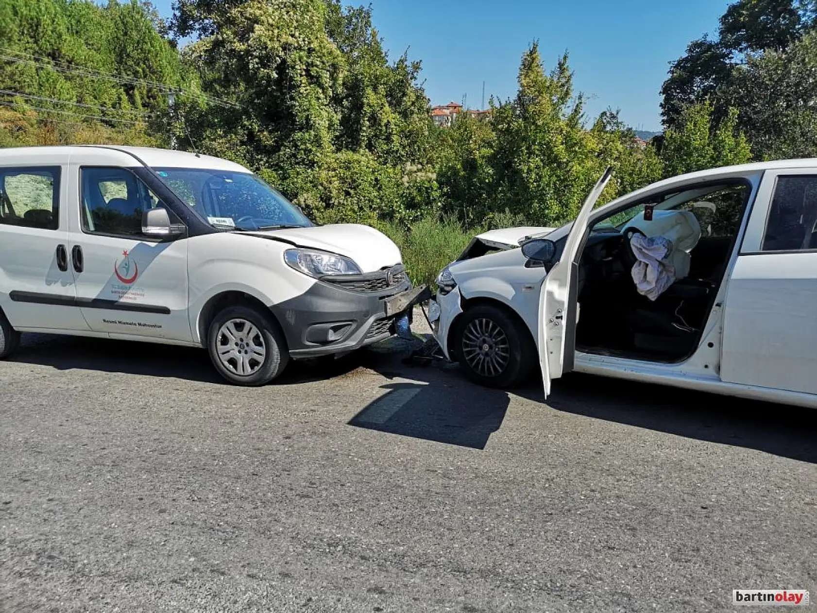 Ters yöne girince çarpıştılar