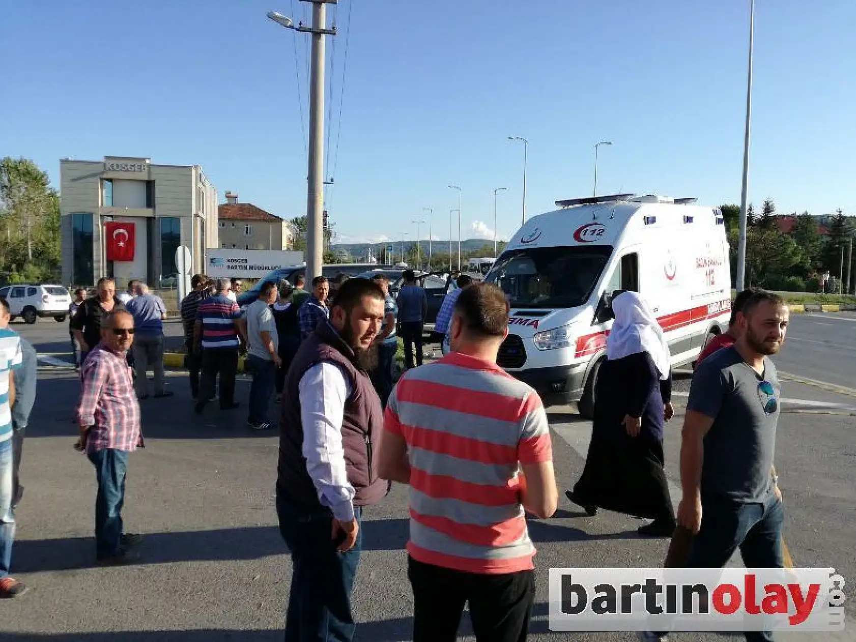 Toptancılar sitesi kavşağında kaza