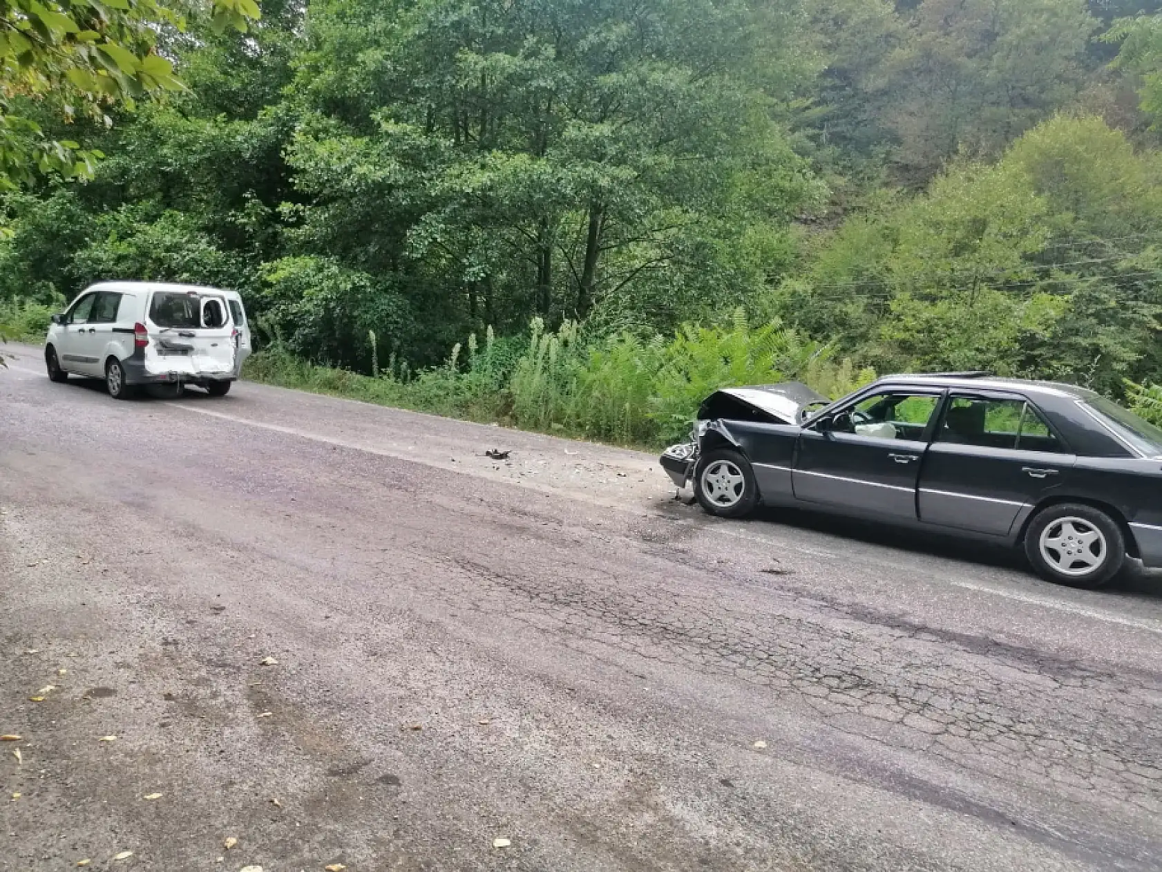 Amasra eski yolda kaza