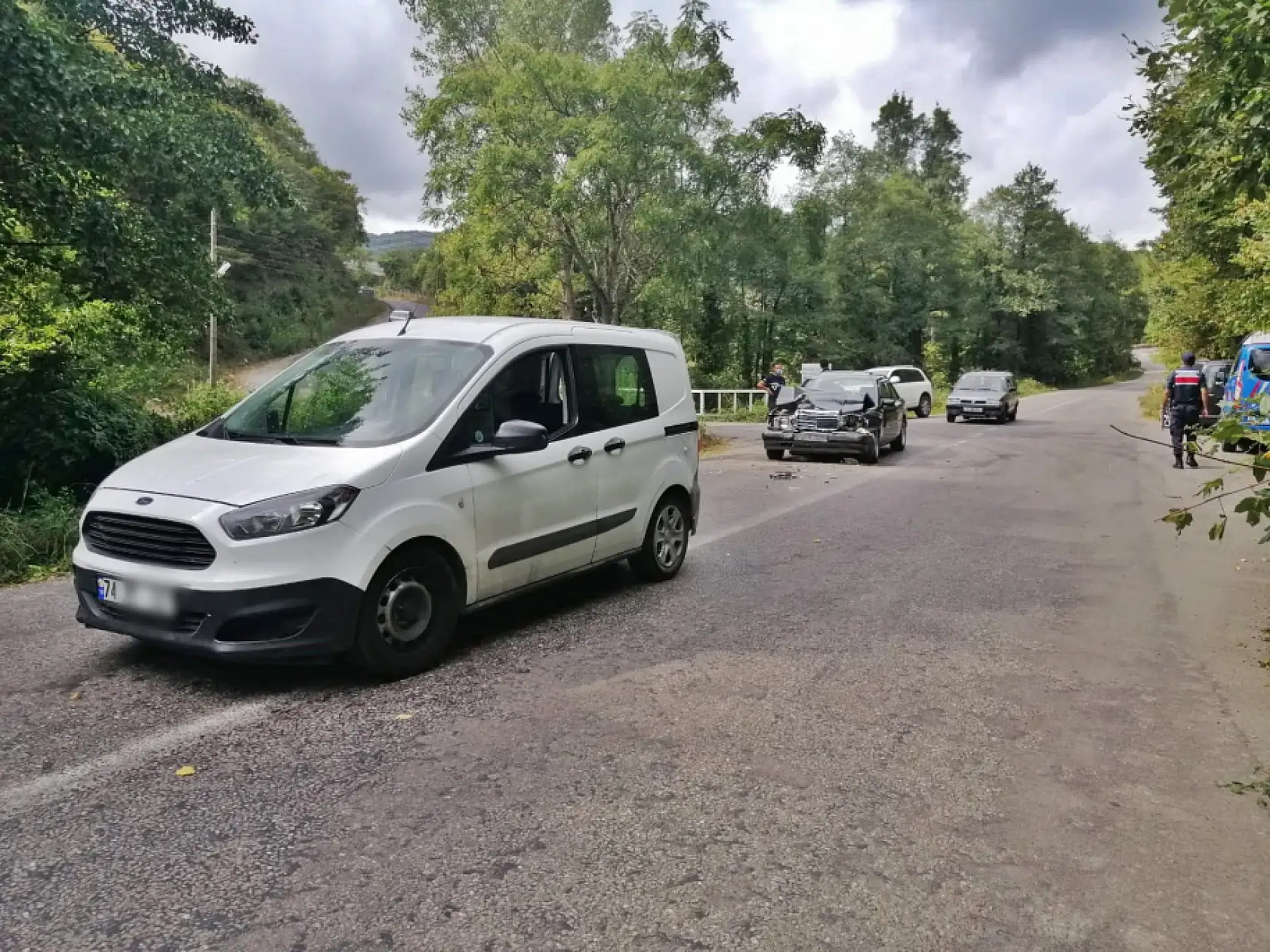 Amasra eski yolda kaza