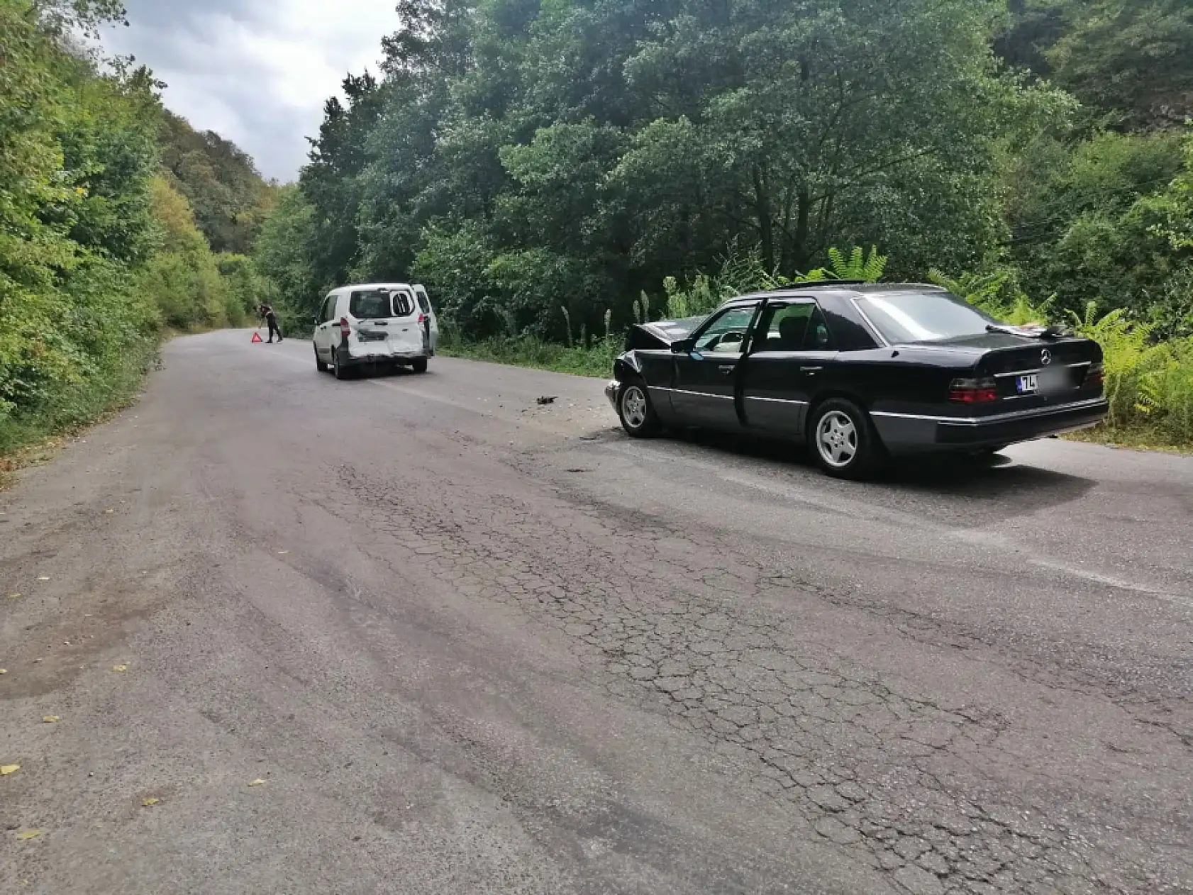 Amasra eski yolda kaza