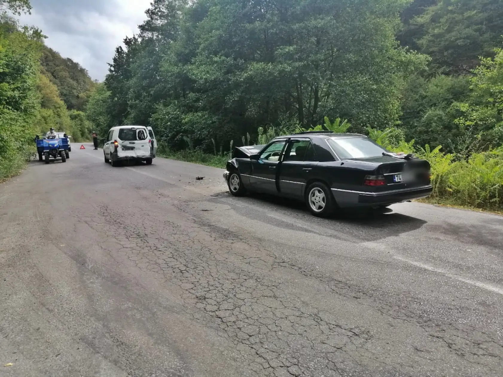 Amasra eski yolda kaza