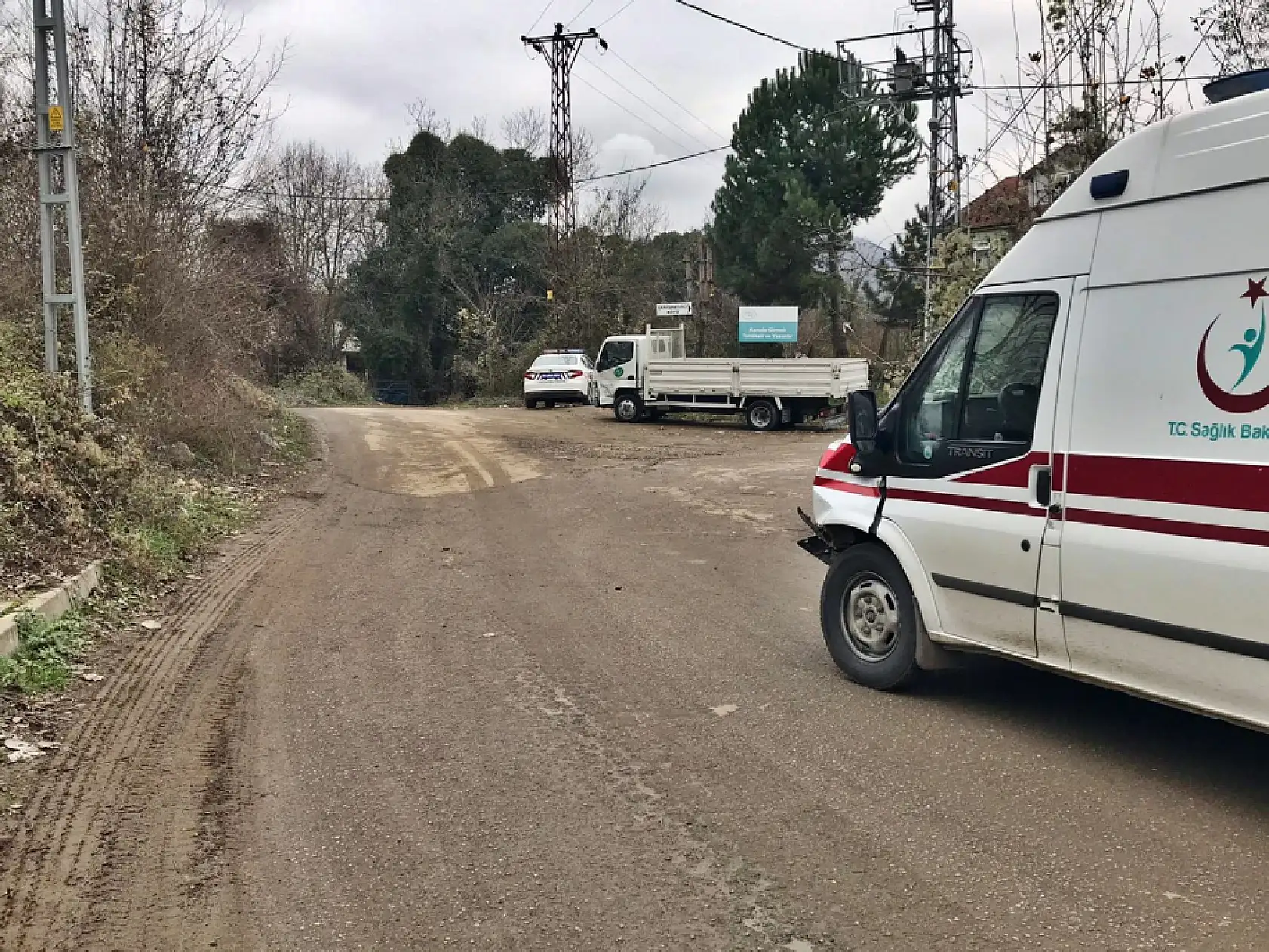 Hasta taşıyan ambulans kaza yaptı
