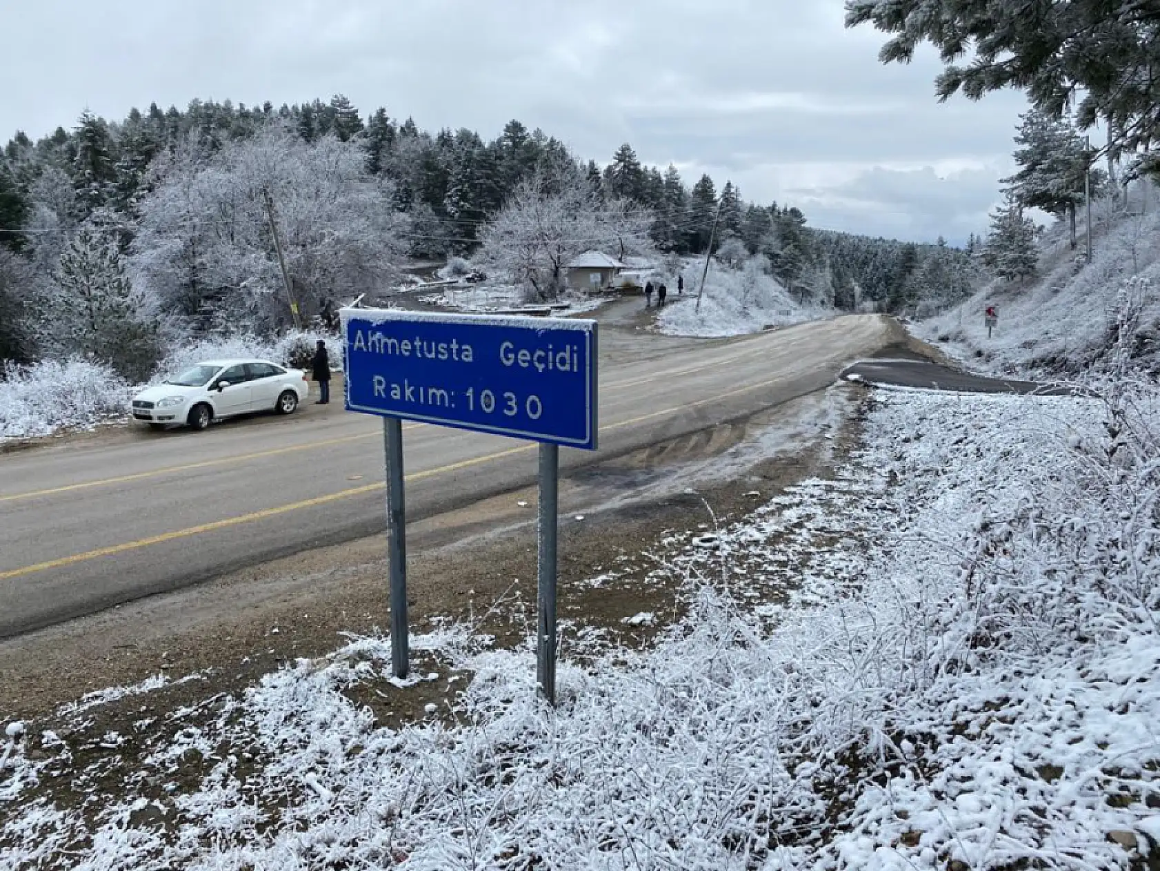 Ahmetusta'dan kar manzaraları