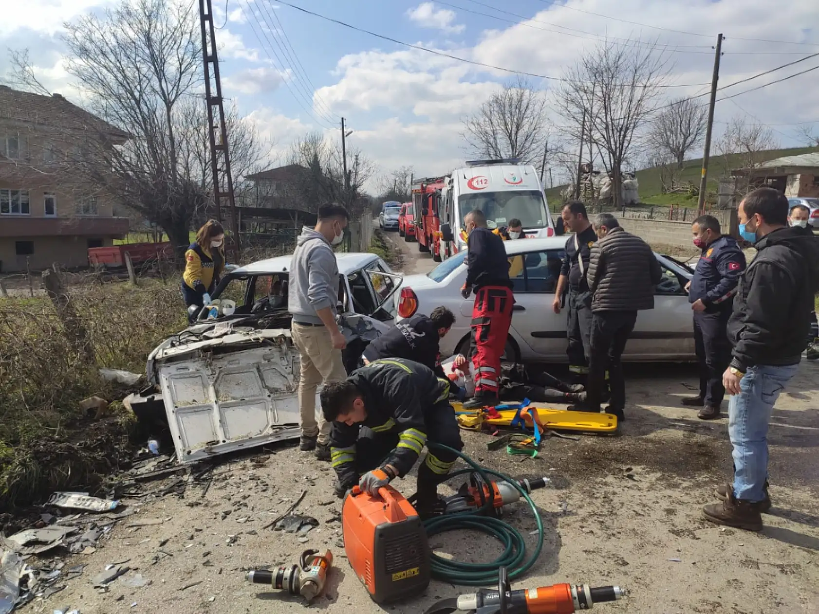 Kafa kafaya çarpışma, 4 yaralı