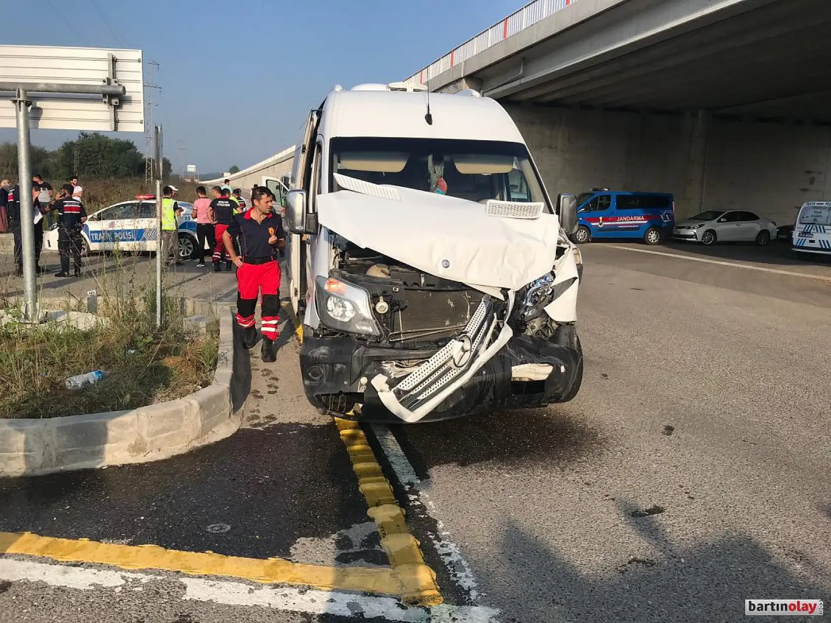 Yeni kampüs kavşağında feci kaza