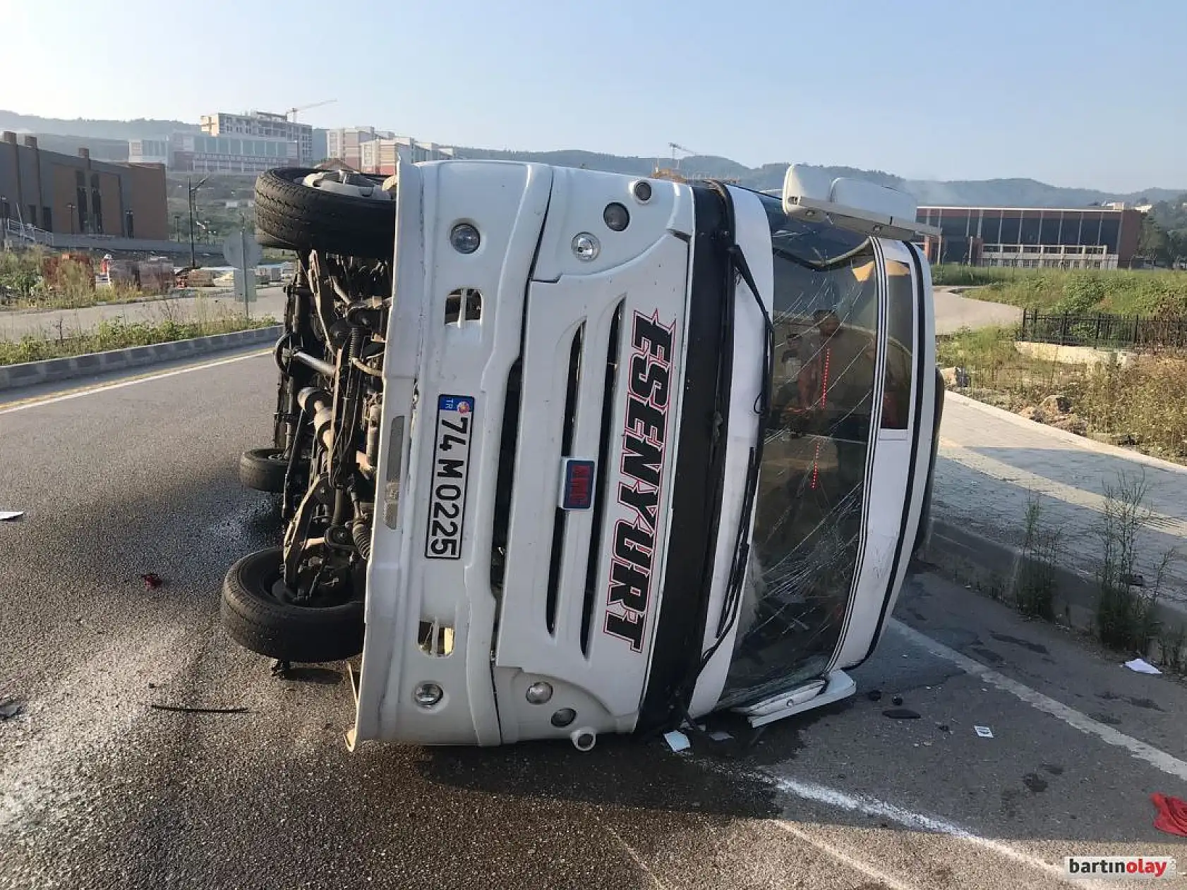 Yeni kampüs kavşağında feci kaza