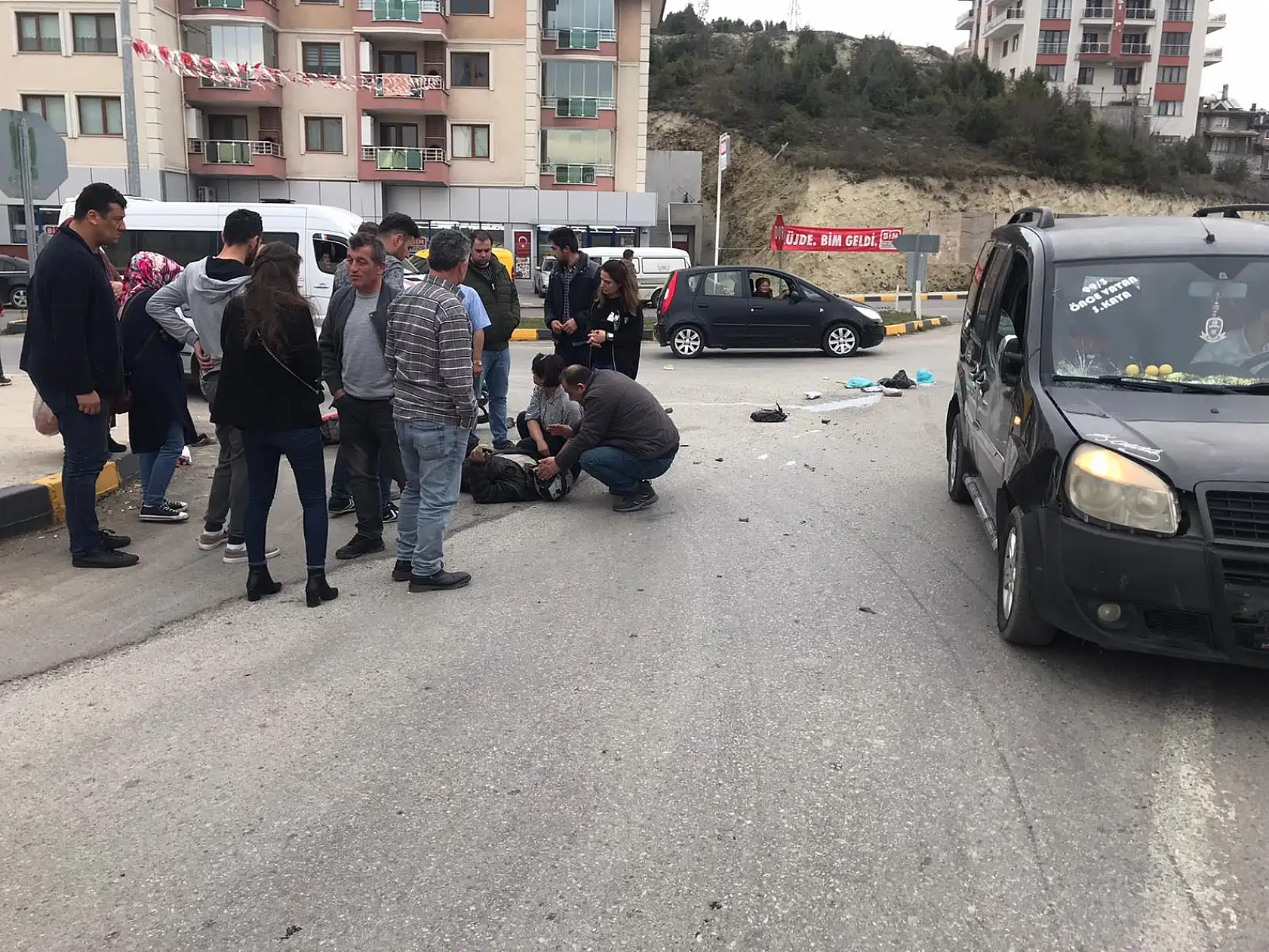 Yol ayrımında kaza