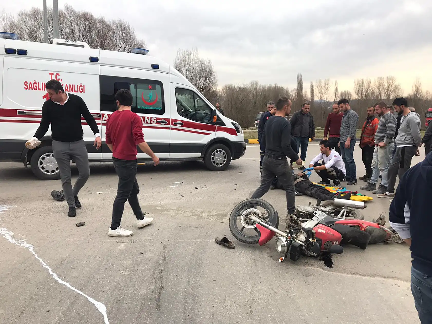 Yol ayrımında kaza