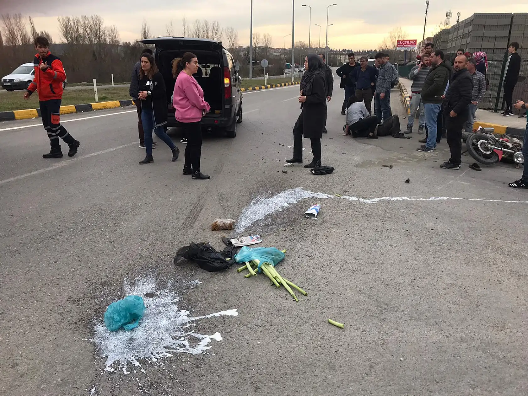 Yol ayrımında kaza