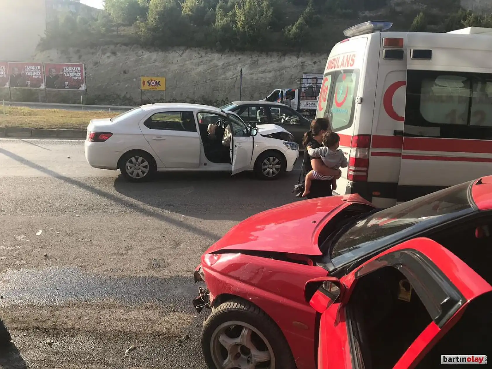 Zincirleme kaza, 2 yaralı