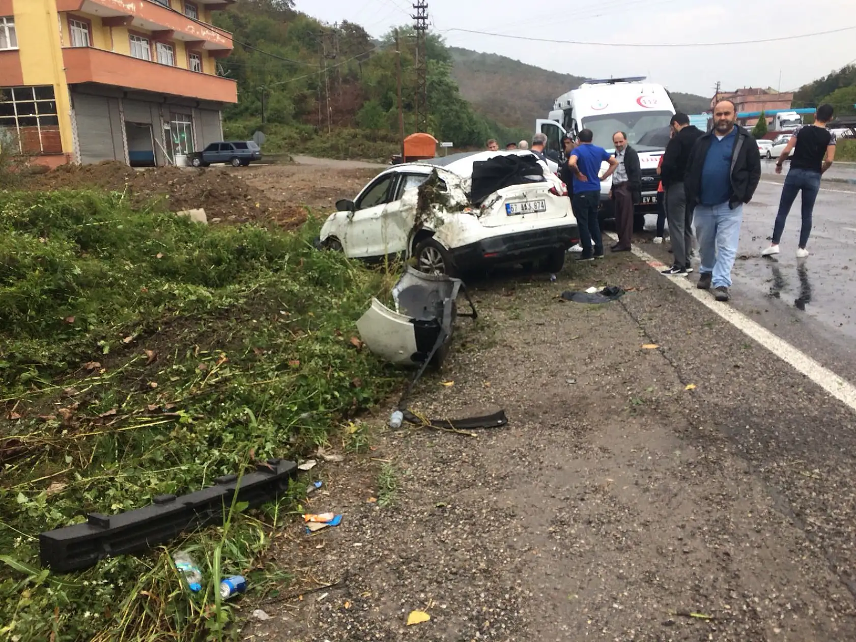 Zonguldak yolunda kaza!
