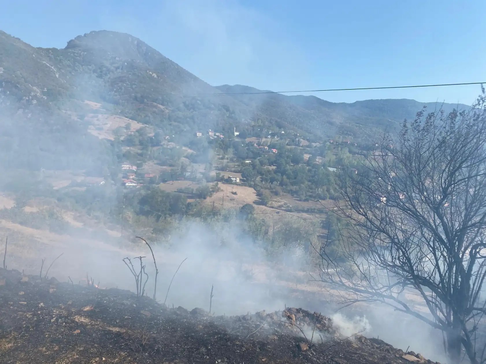 Bartın'da korkutan yangın ihbarı