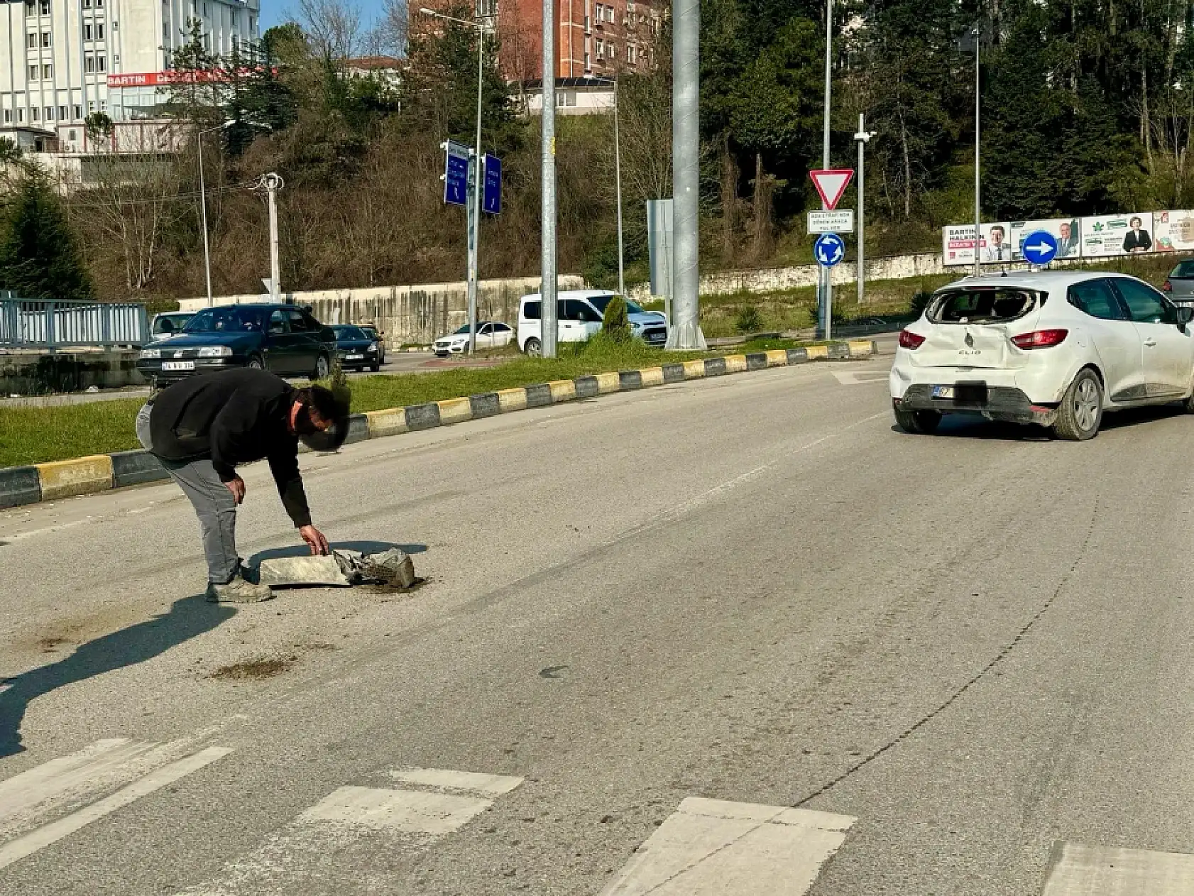 Yaya geçidinde yine kaza