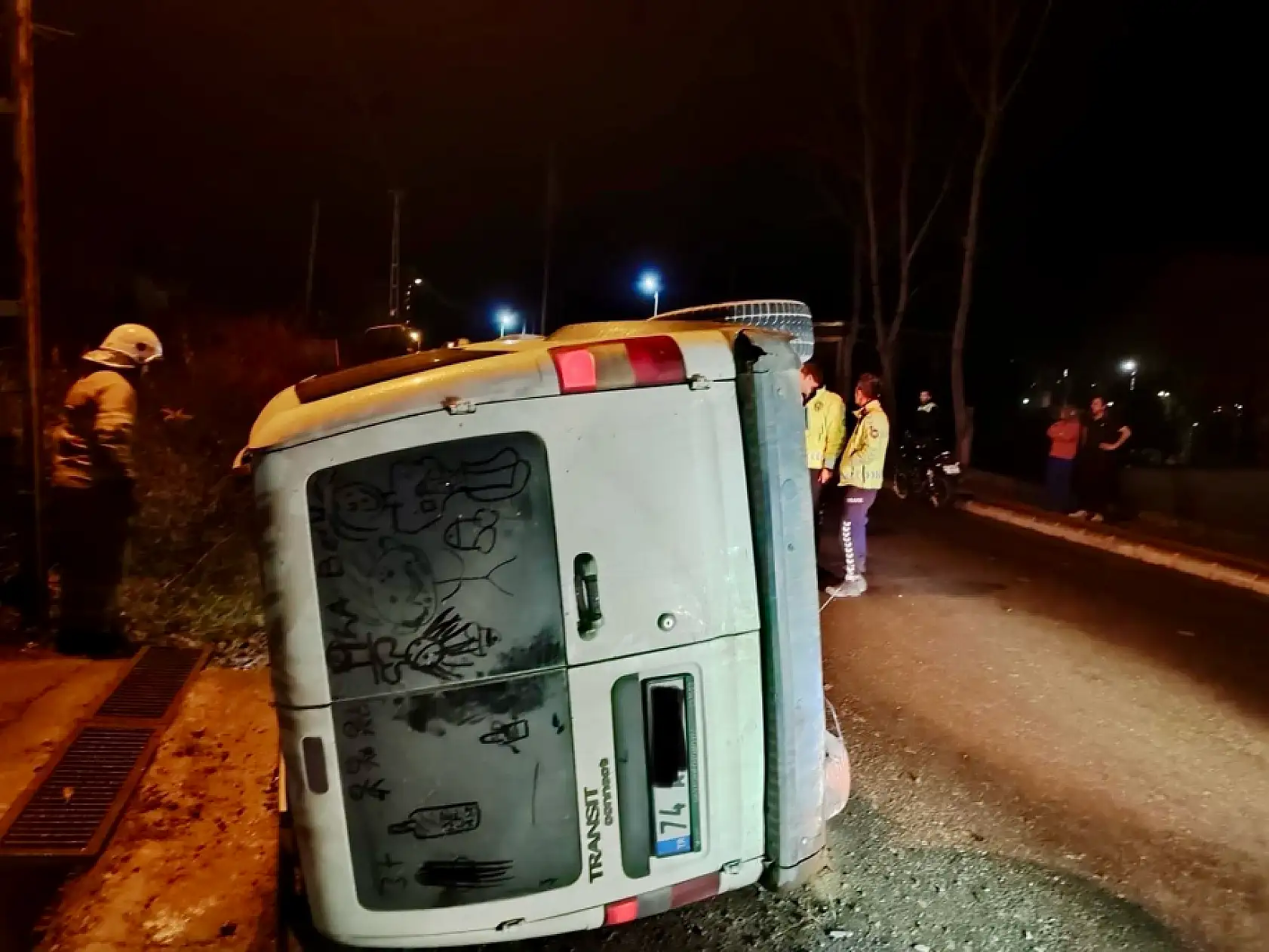 Çocuk sürücü kaza yaptı