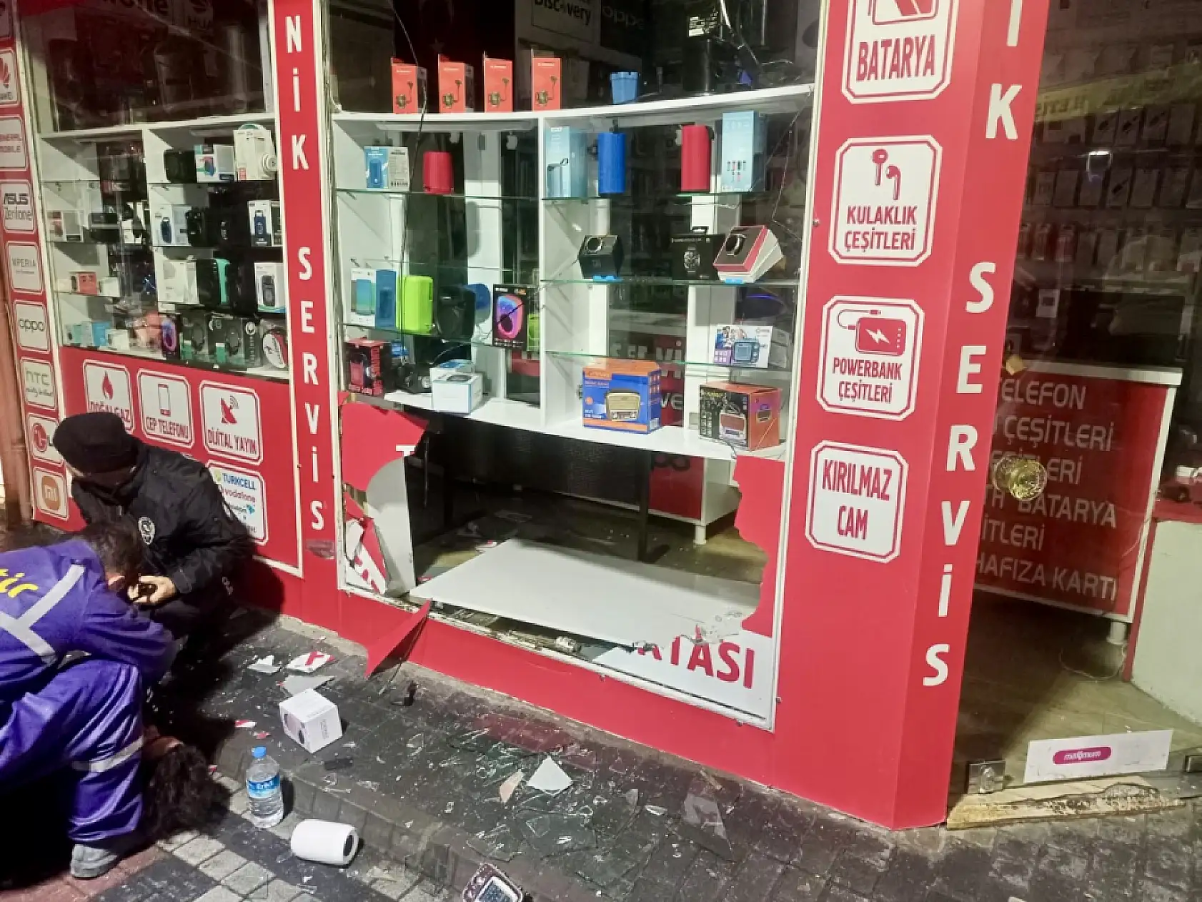 Çarşı merkezinde kaza