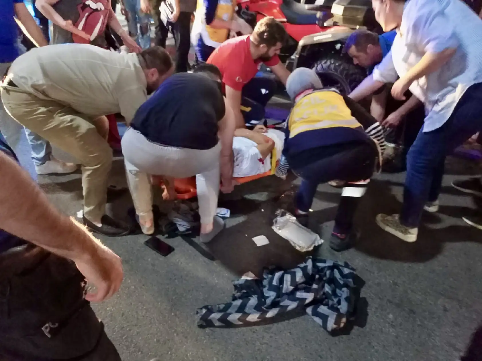 Bulvarda motosiklet kazası