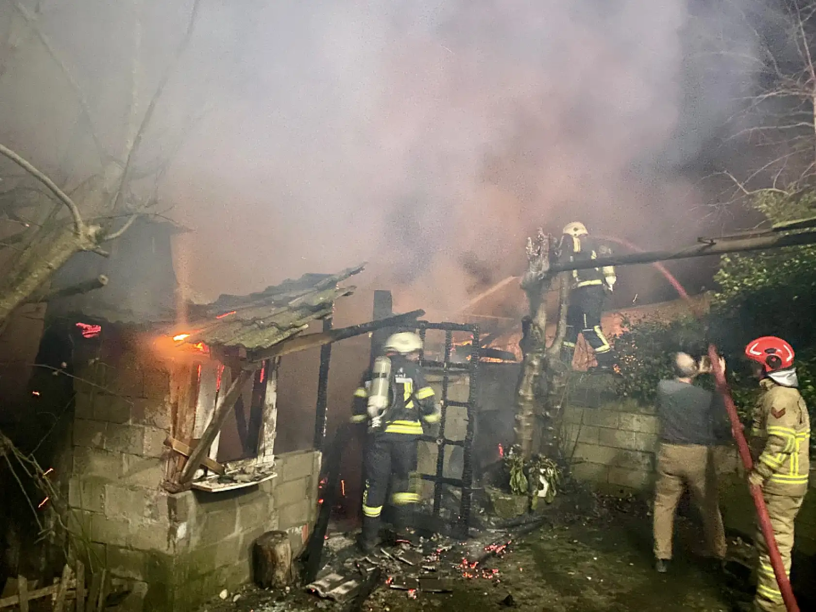 Balamba'da korkutan yangın