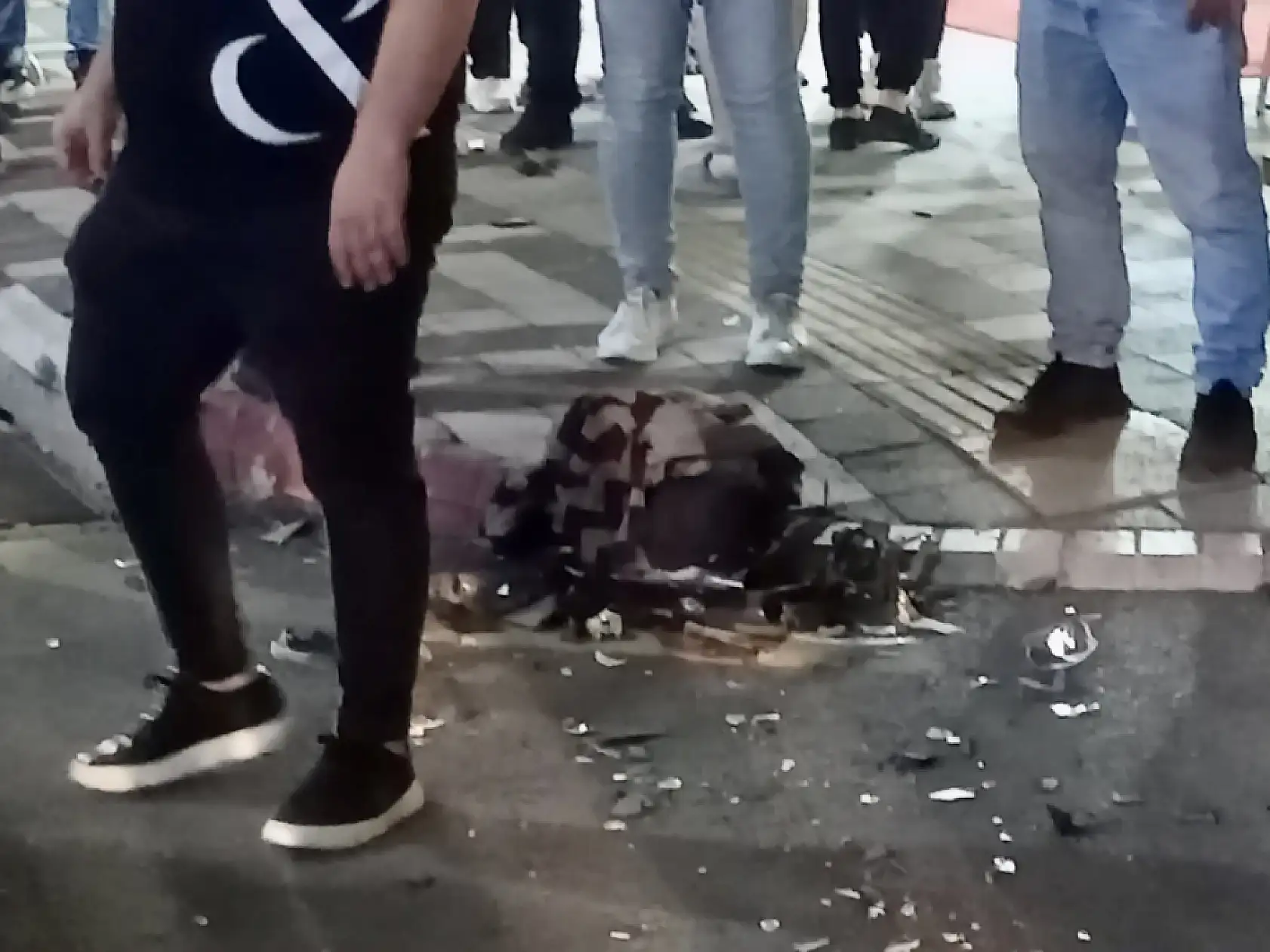 Bulvarda motosiklet kazası