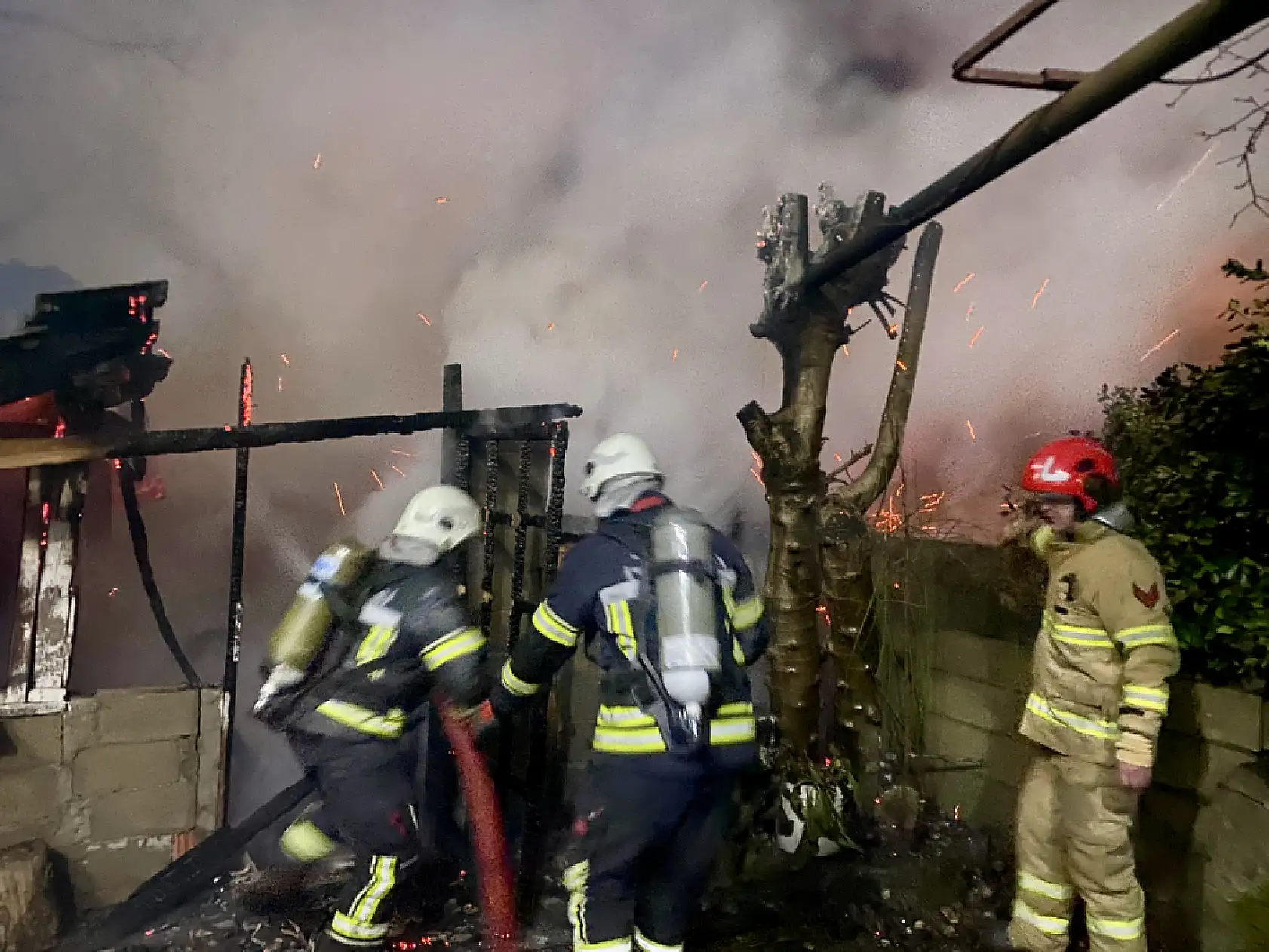 Balamba'da korkutan yangın