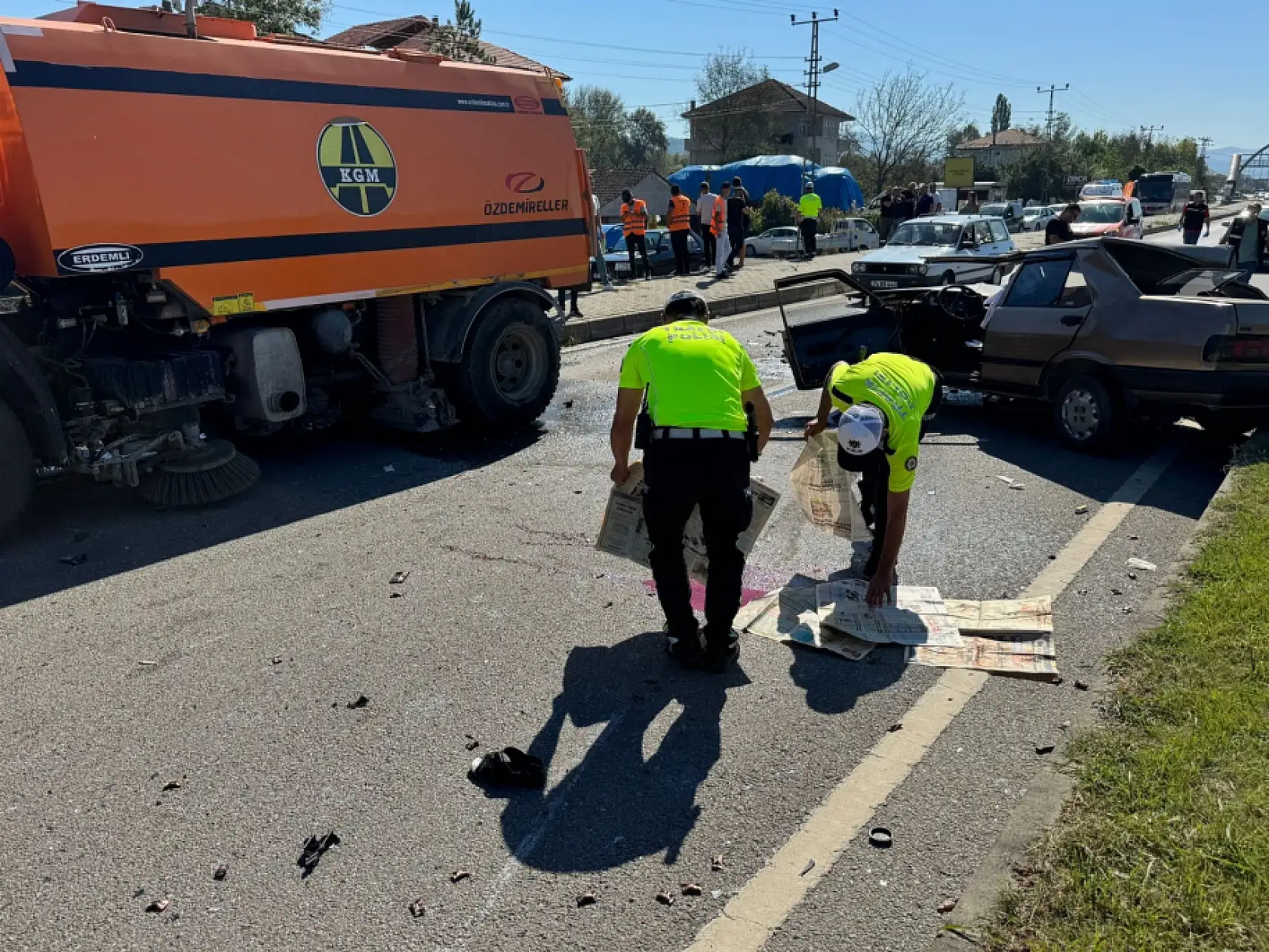 Terminal yolunda feci kaza