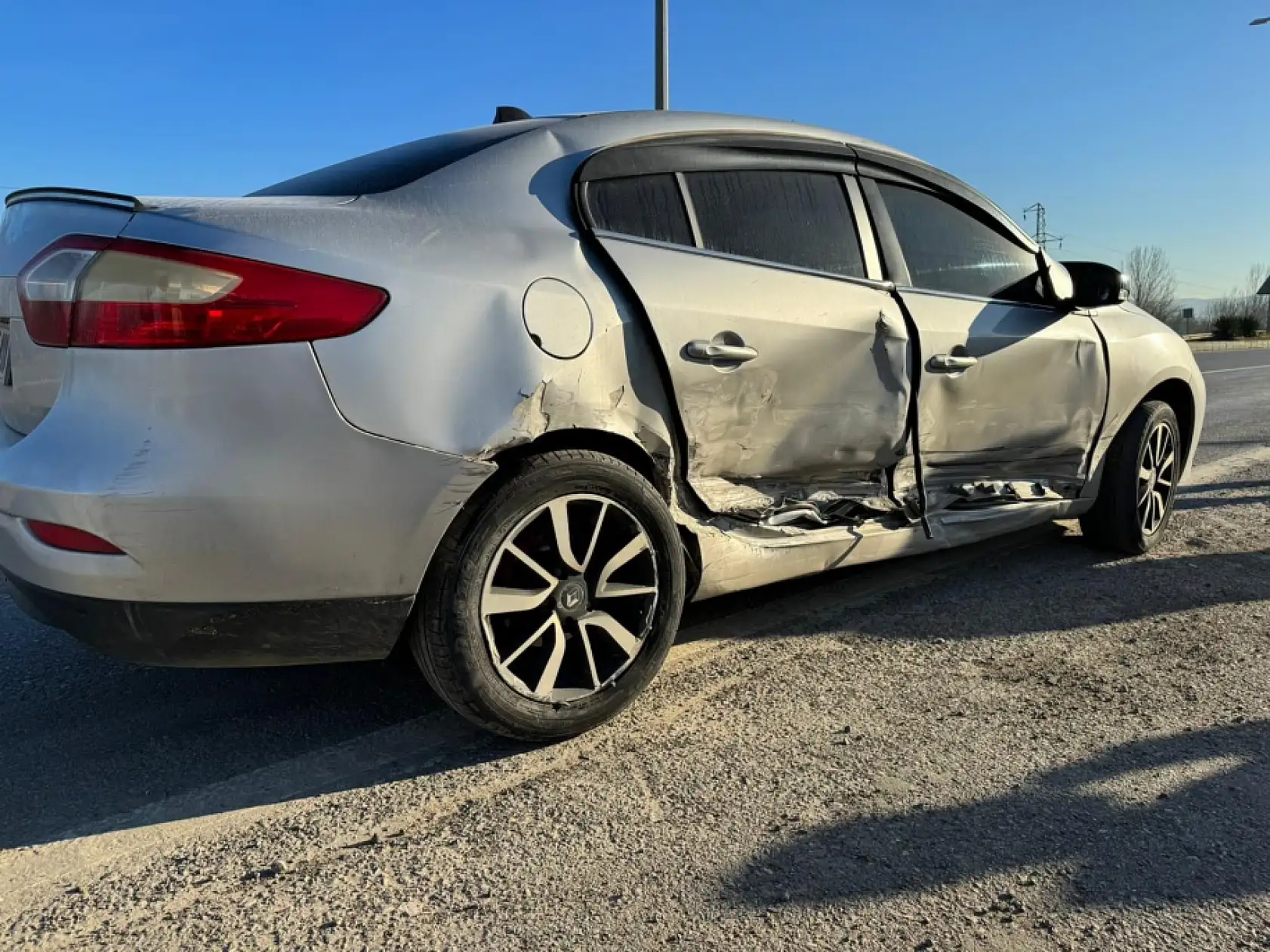 Yeni hastane kavşağında kaza