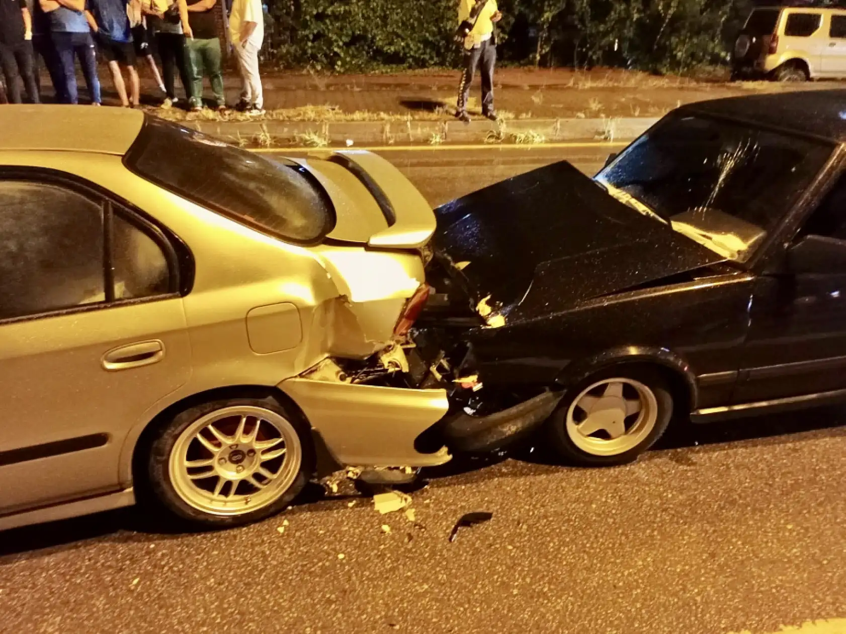 Terminal yolunda zincirleme kaza