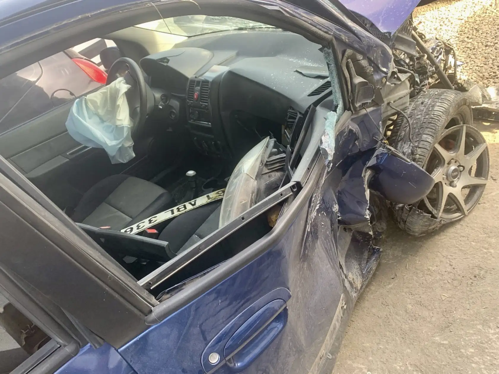 İnkumu yolunda feci kaza, 4 yaralı