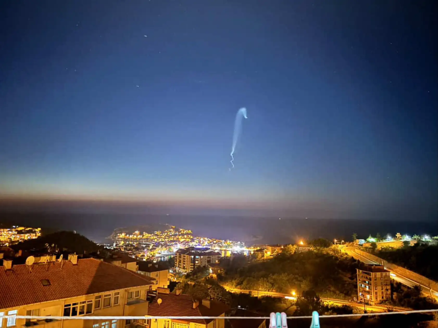 Bartın Semalarında  Gizemli Işık