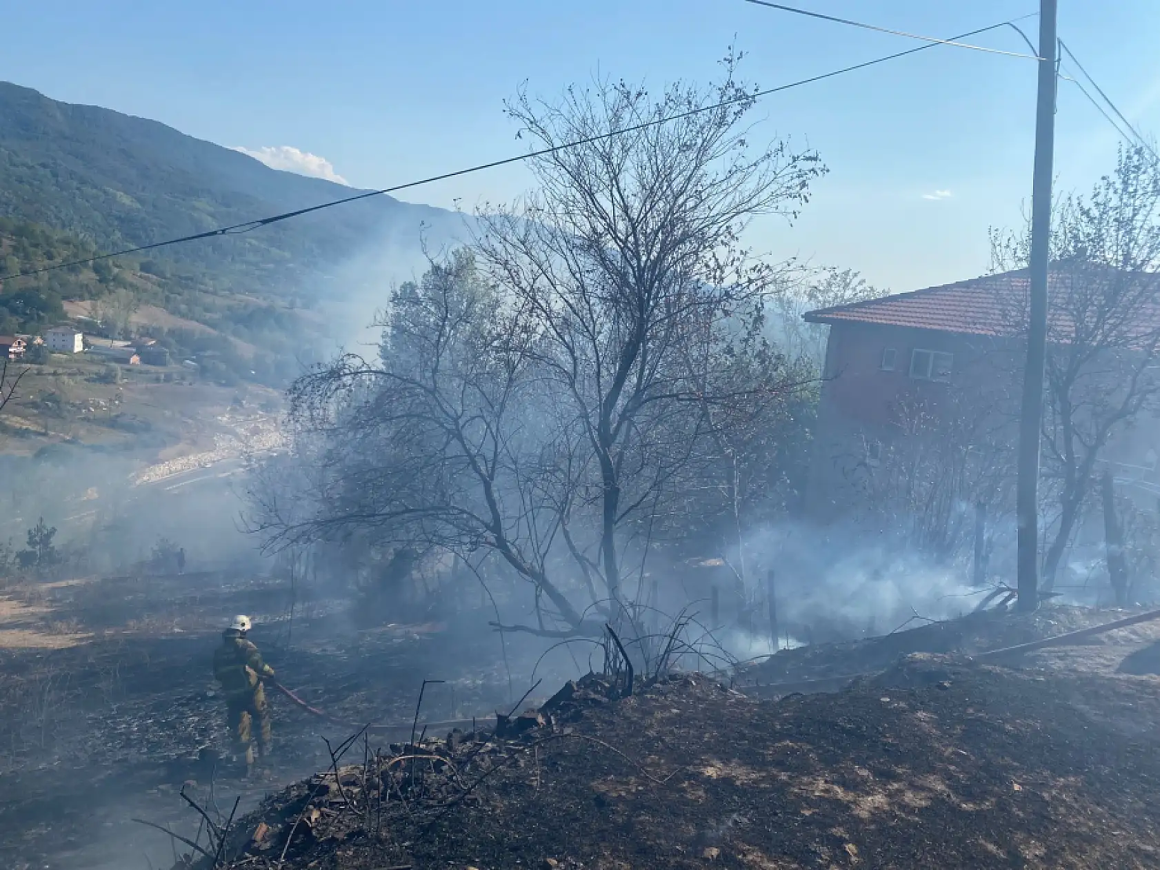 Bartın'da korkutan yangın ihbarı