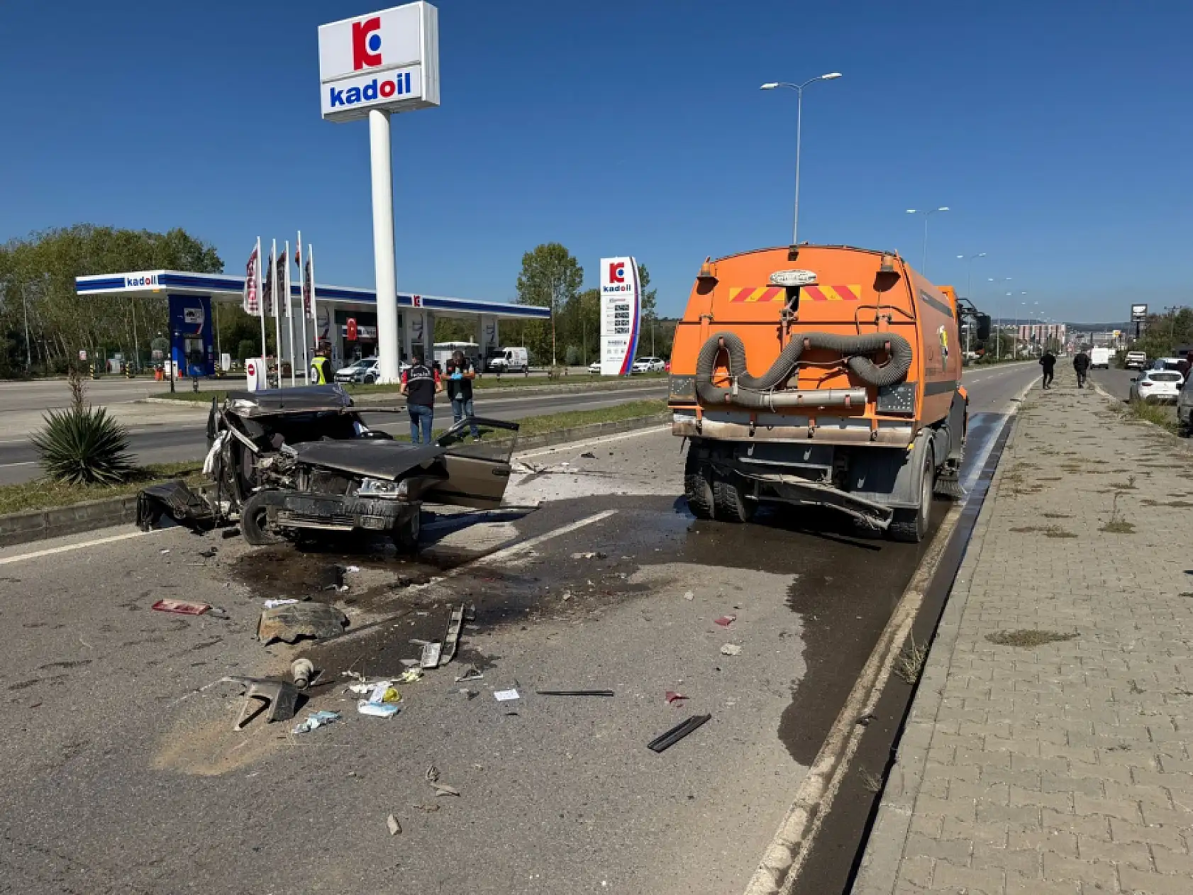 Terminal yolunda feci kaza