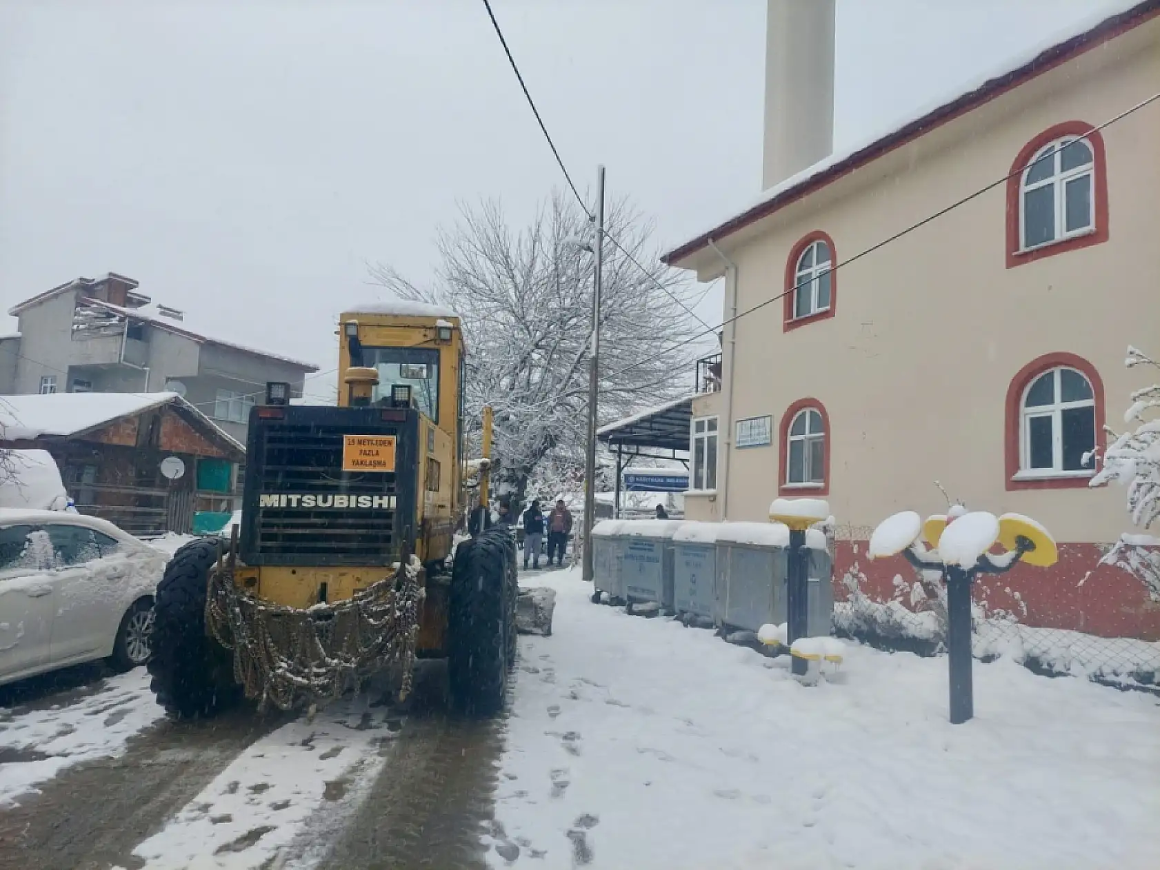 Bartın'da 19 köy yolu karda kapandı