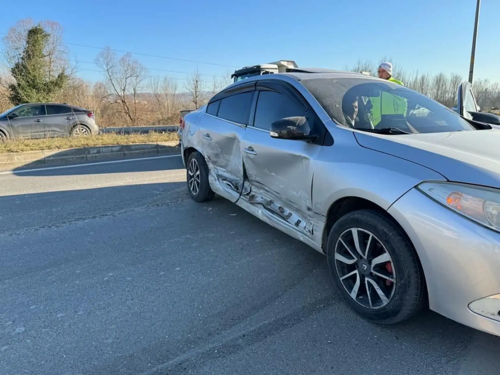 Yeni hastane kavşağında kaza