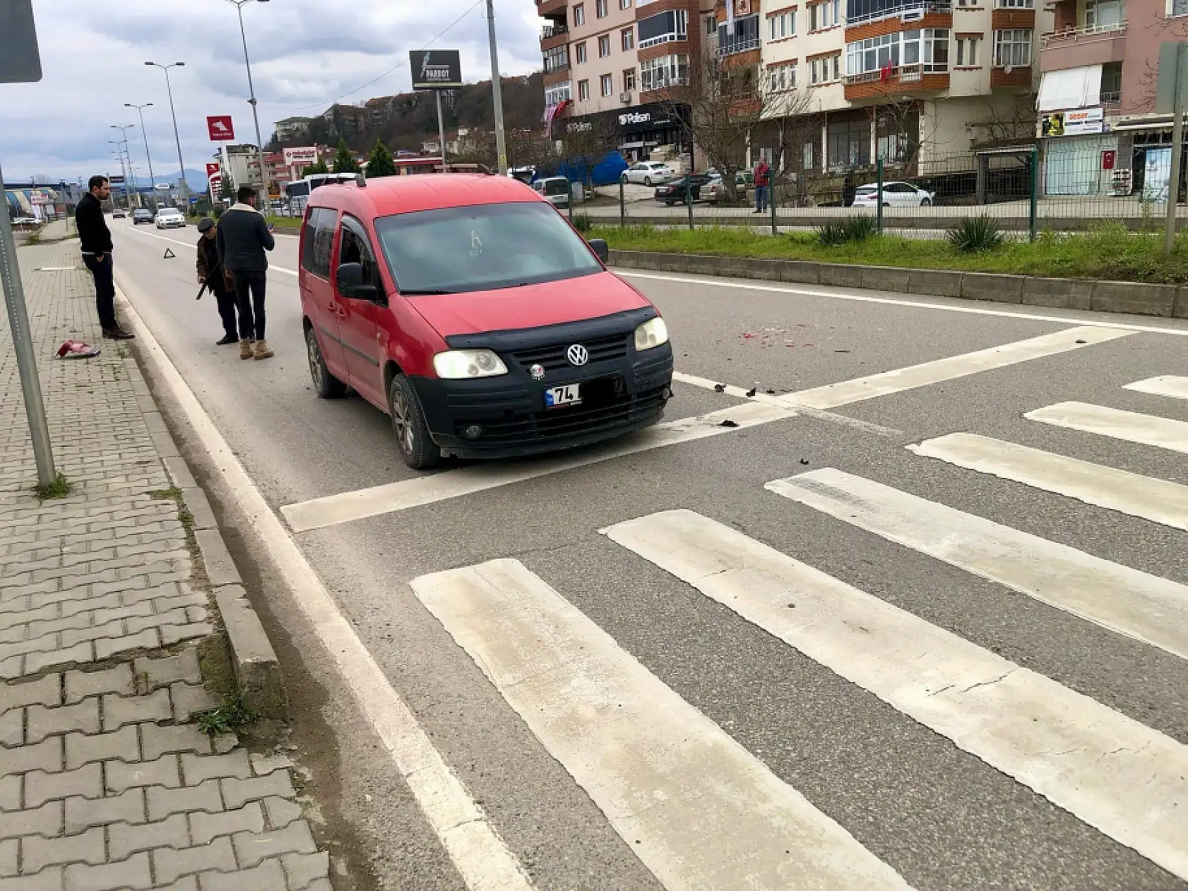 Yaya geçidinde yine kaza