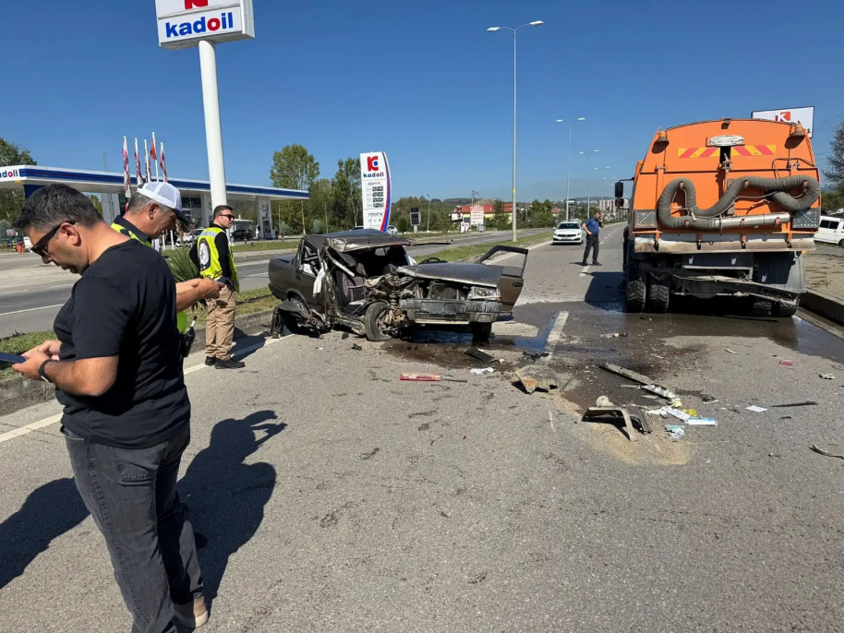Terminal yolunda feci kaza