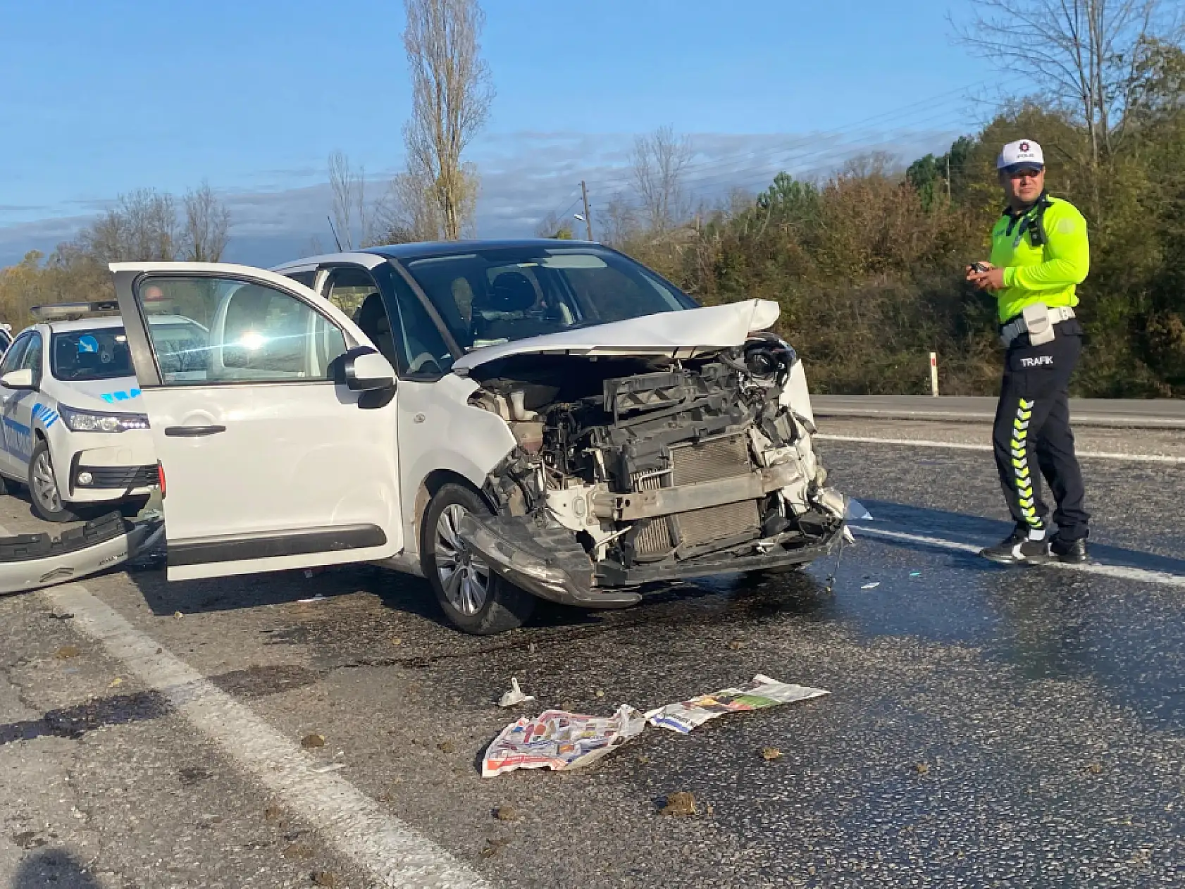 Bartın Çaycuma yolunda kaza